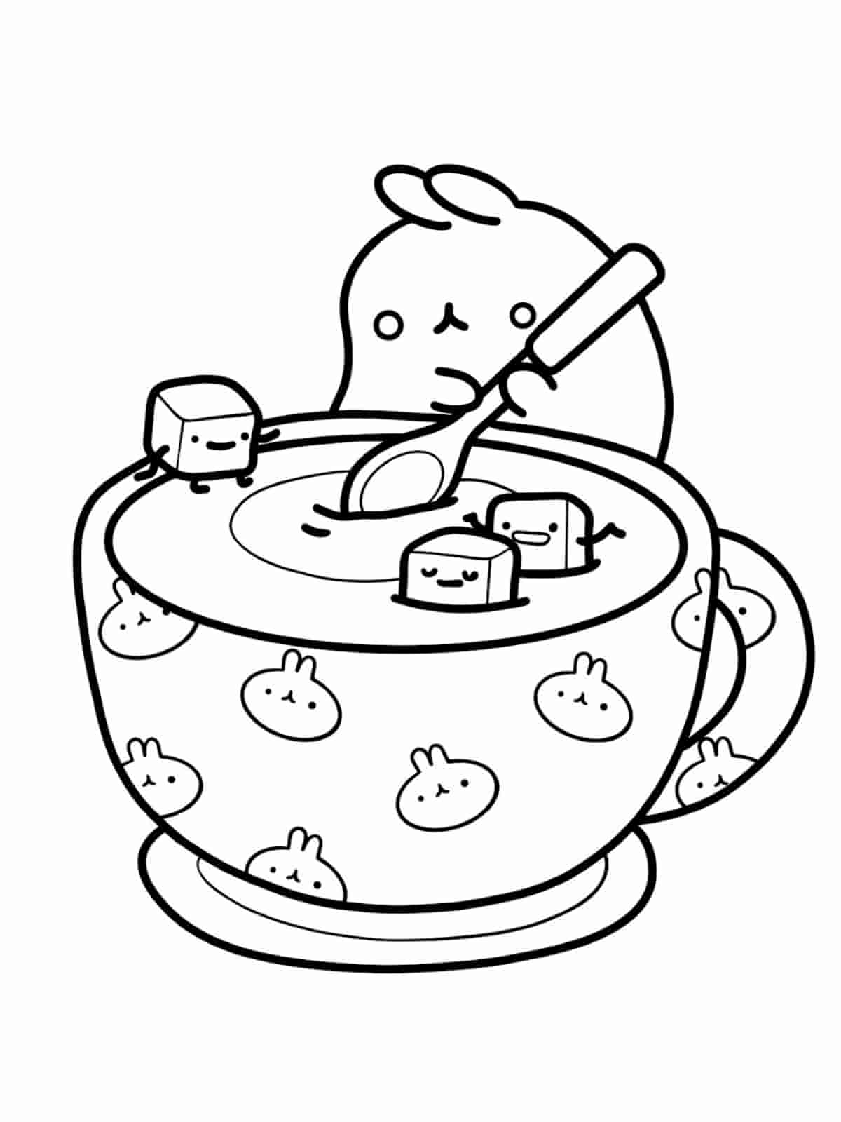 Molang Dance Party Coloring Pages