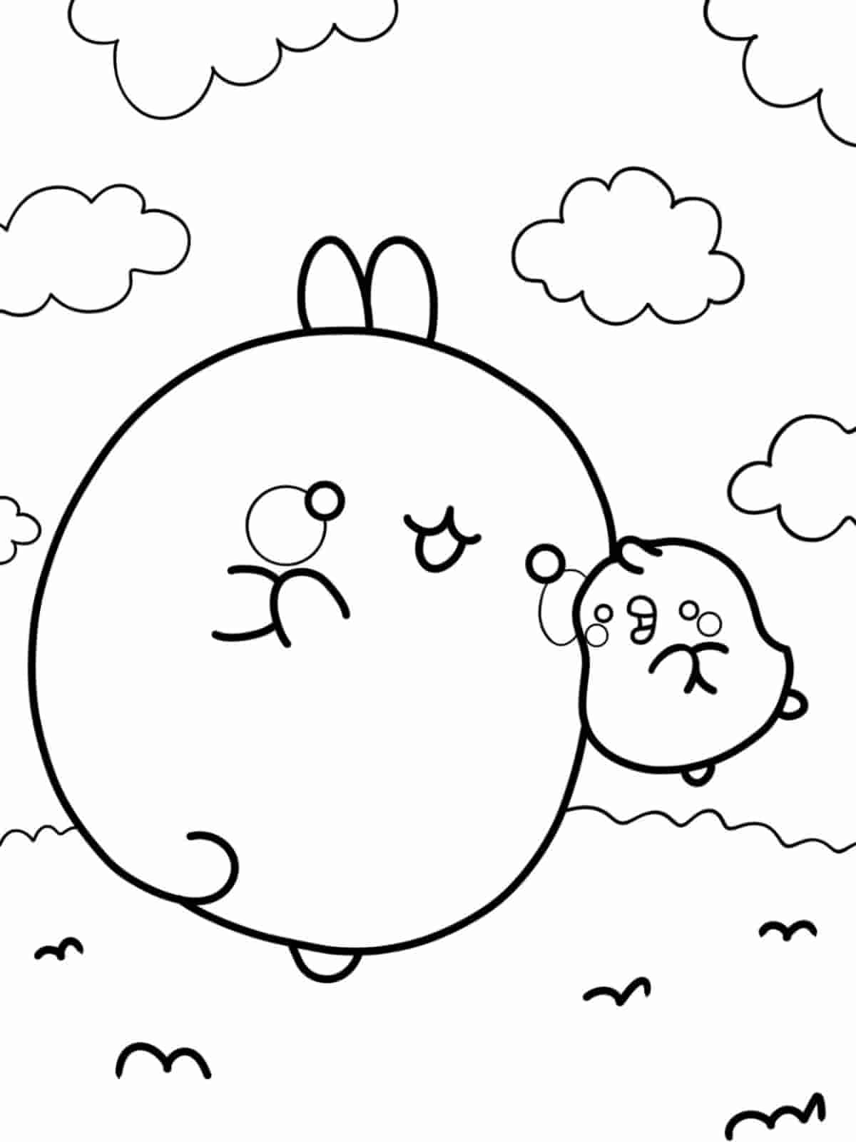 Molang Farm Adventure Coloring Pages