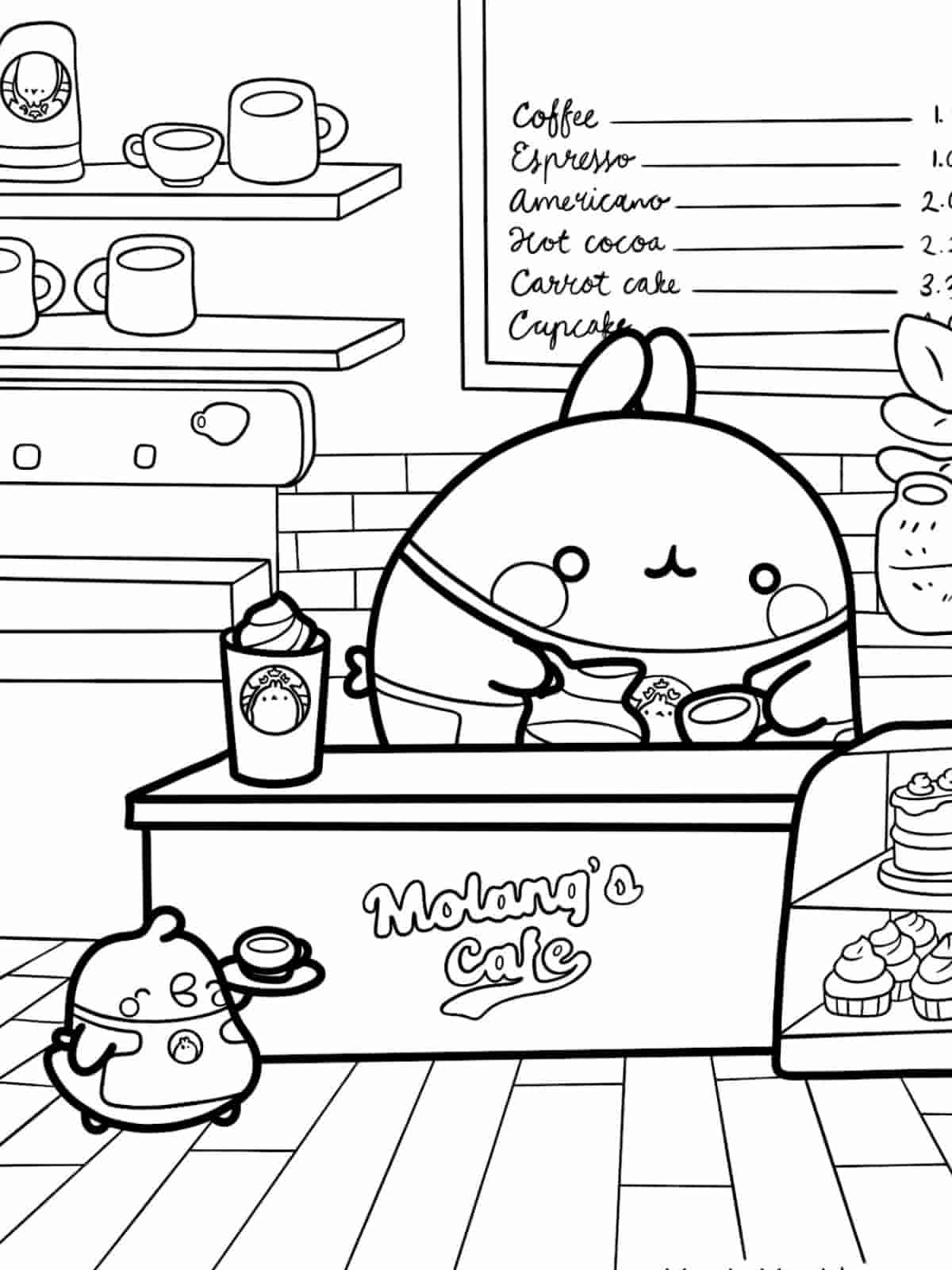 Molang Friendship Coloring Pages