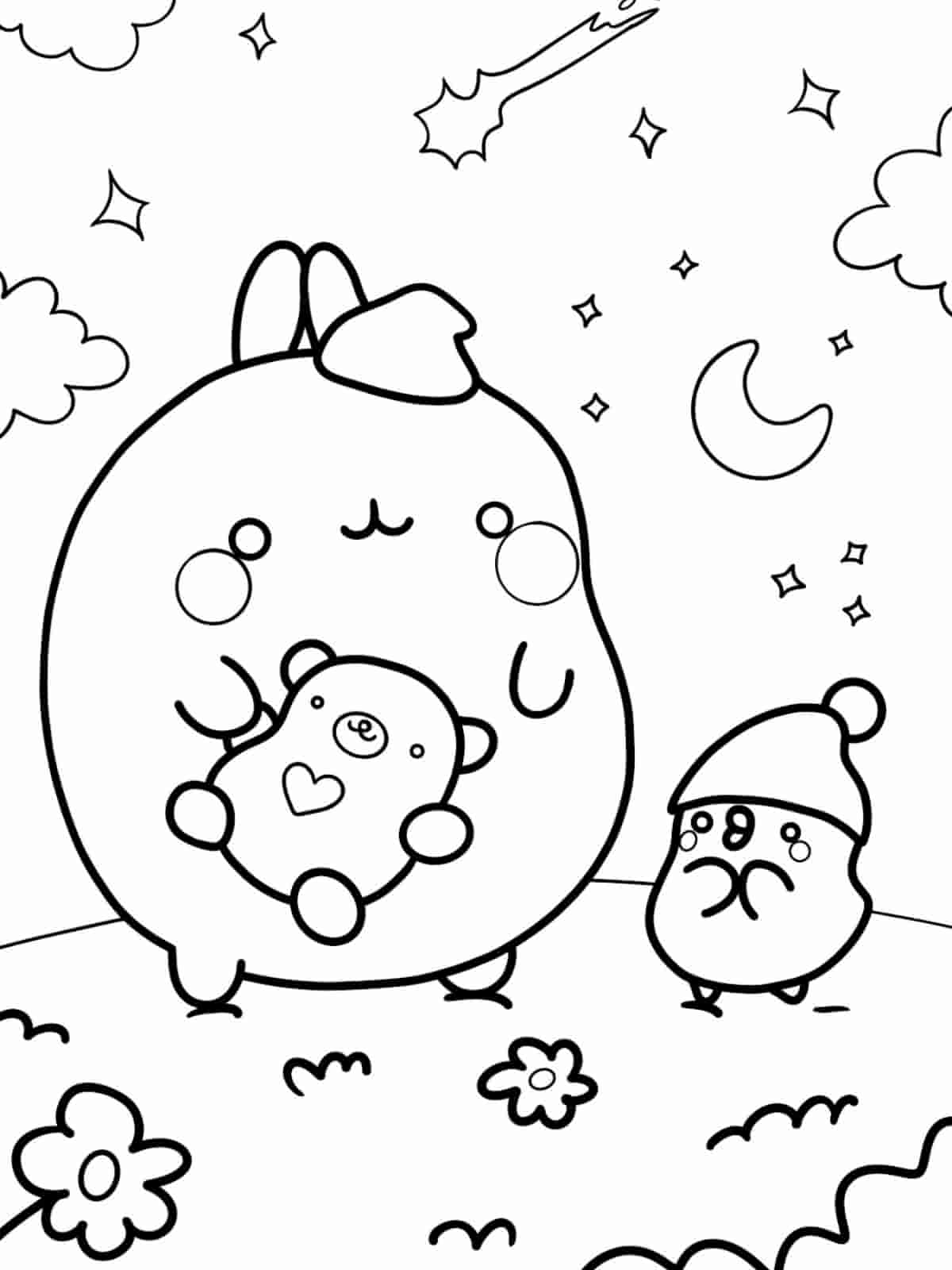 Molang Happy Coloring Pages