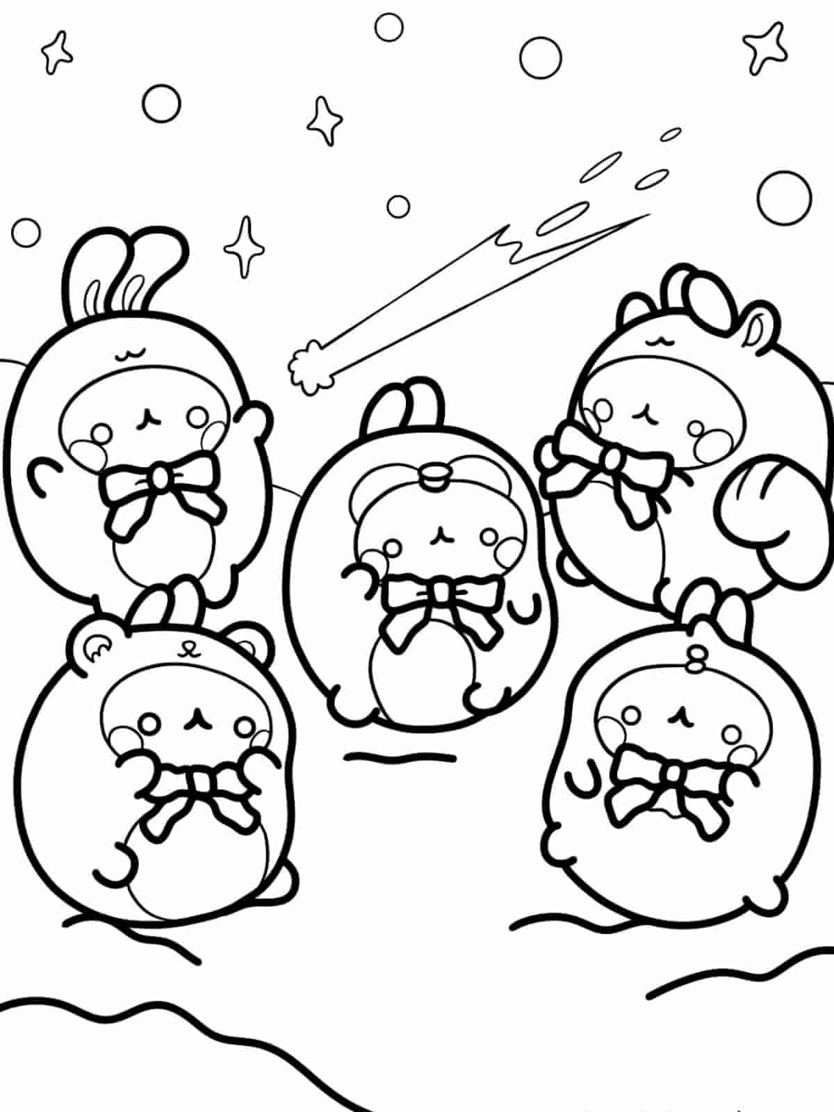 Molang Holiday Coloring Pages