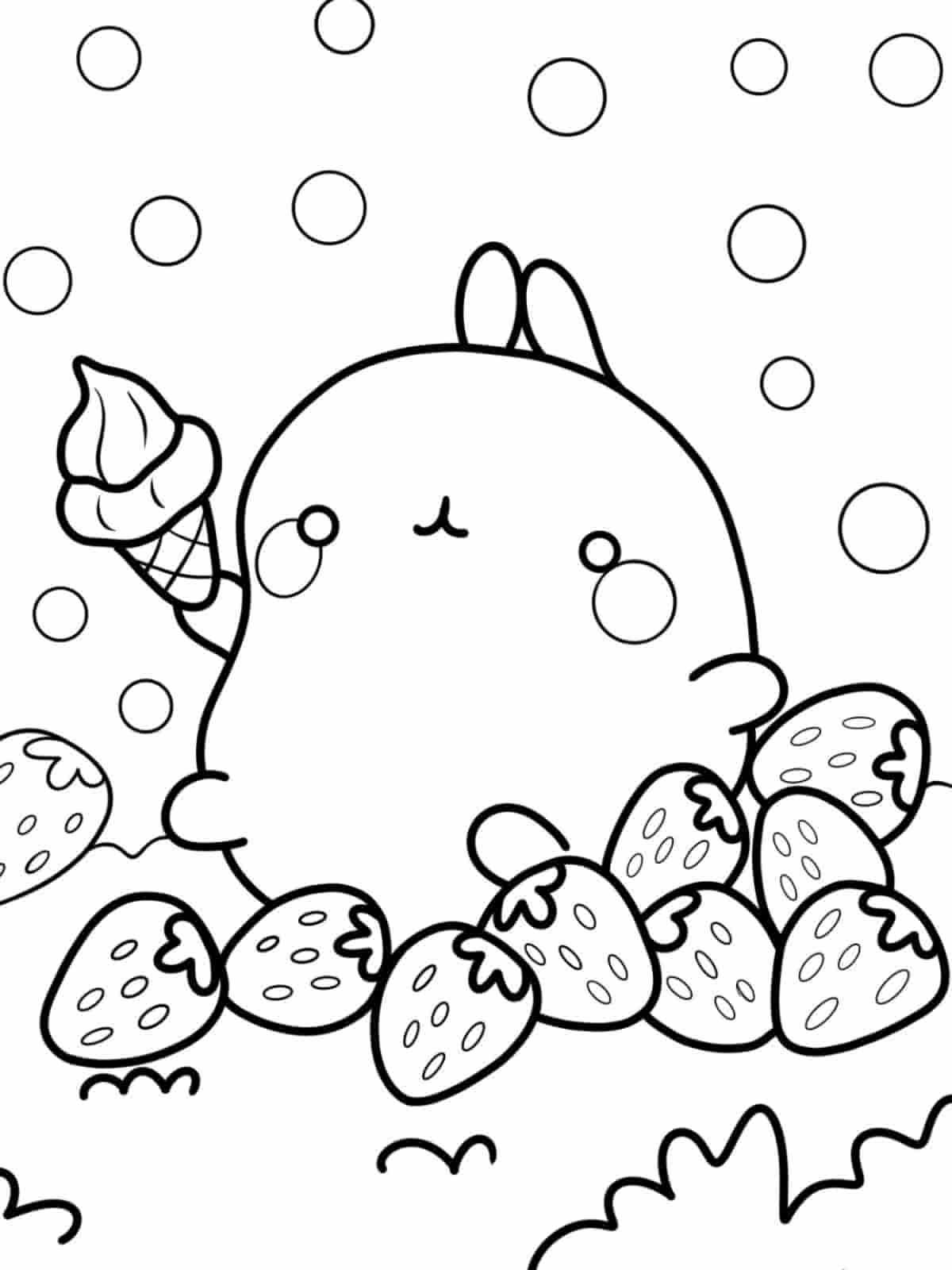 Molang Winter Coloring Pages