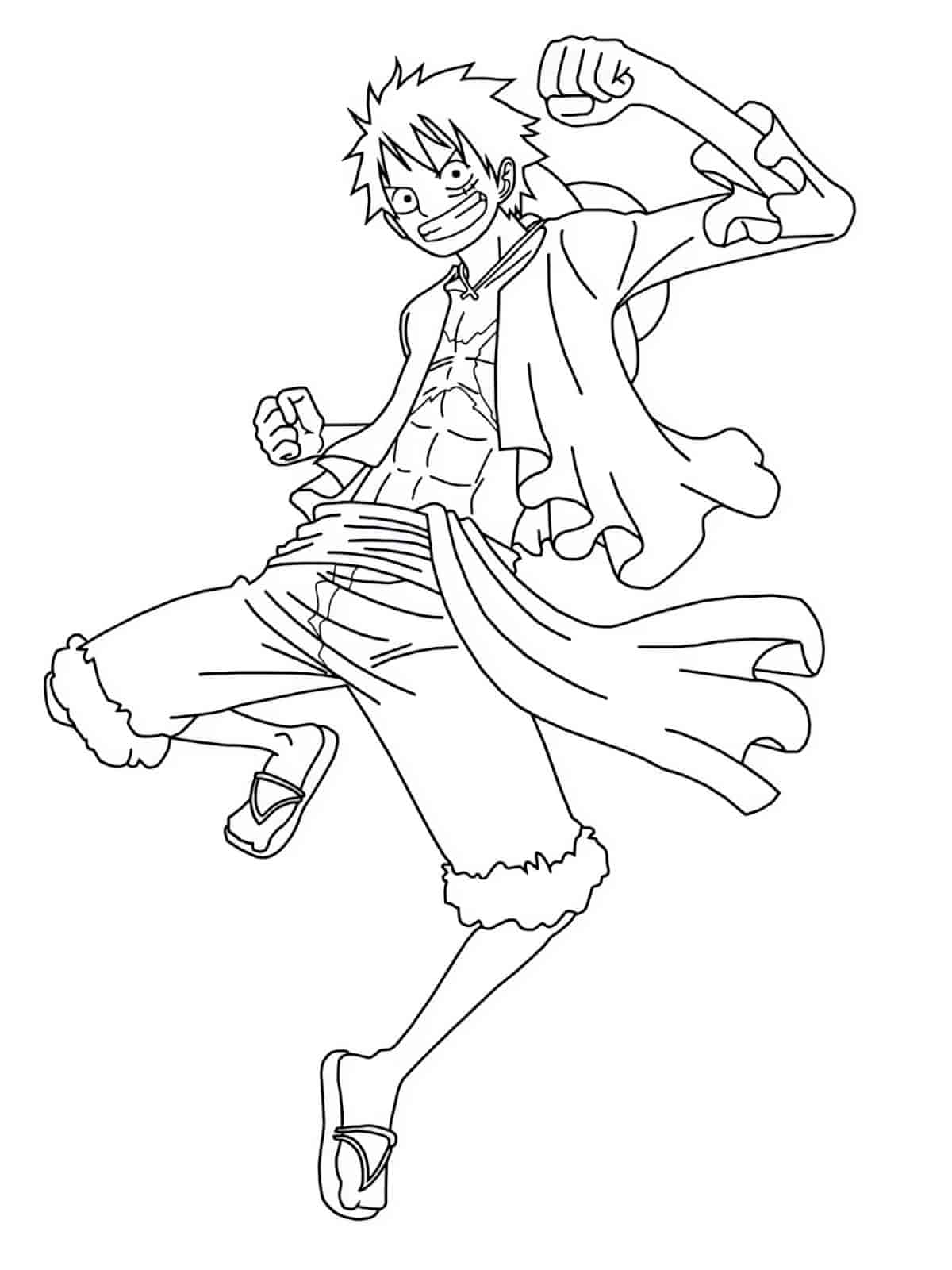 Monkey D Luffy Coloring Pages