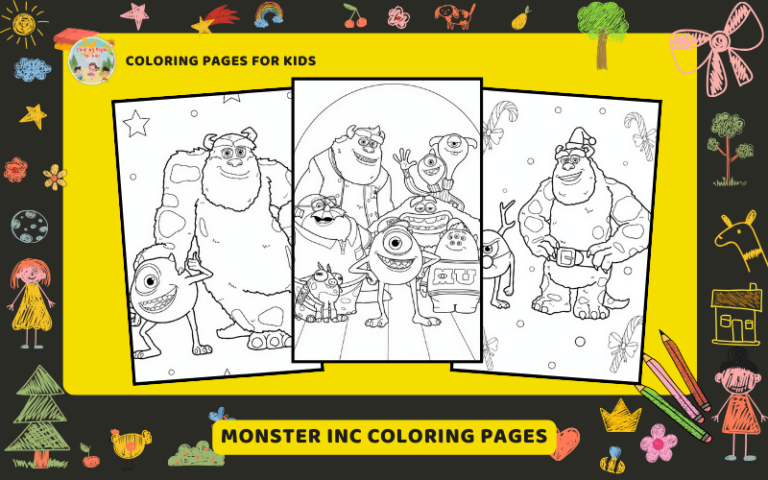 Monster Inc Coloring Pages Featured Image Min