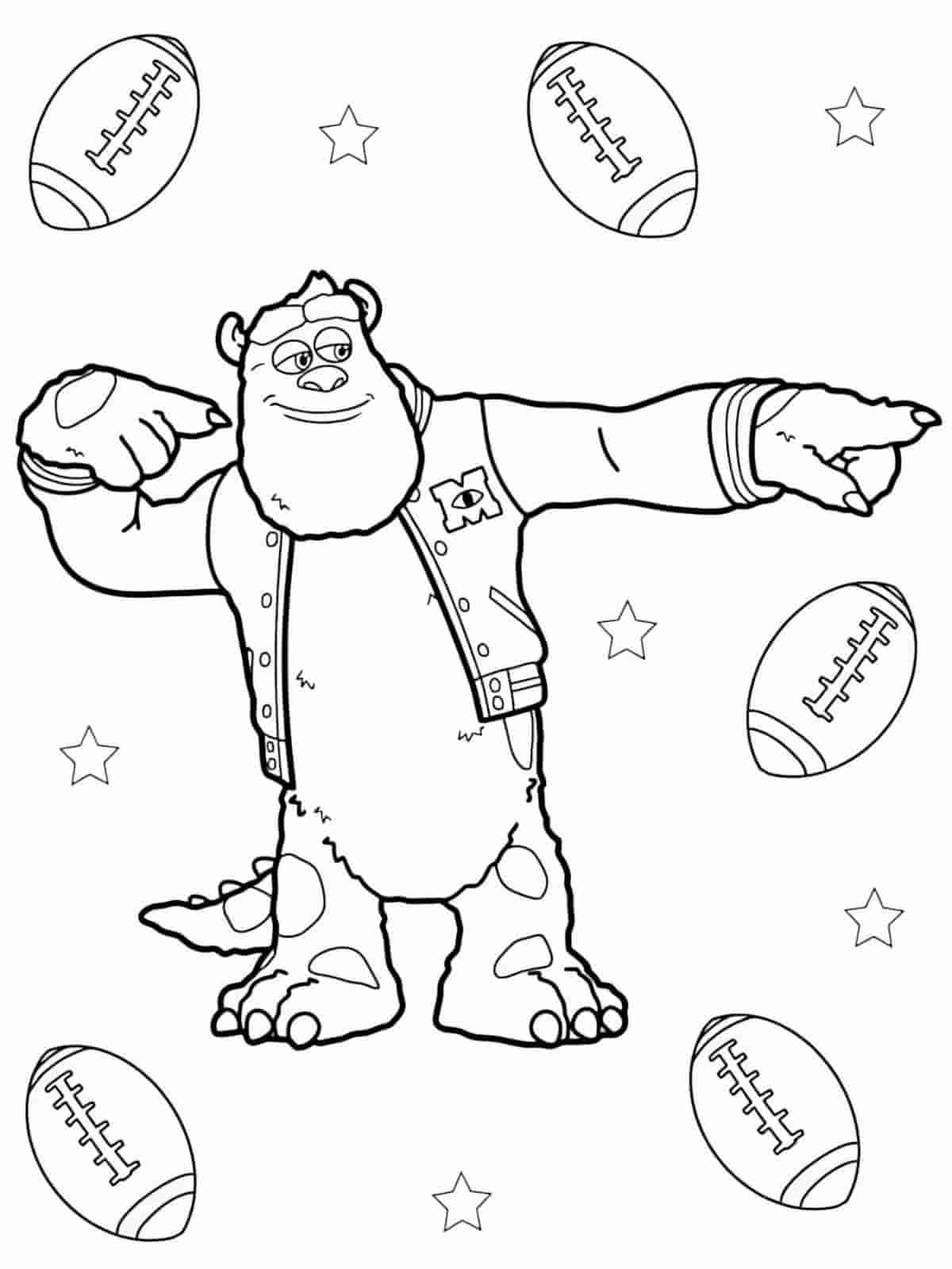 Monster Inc Scare Floor Coloring Pages