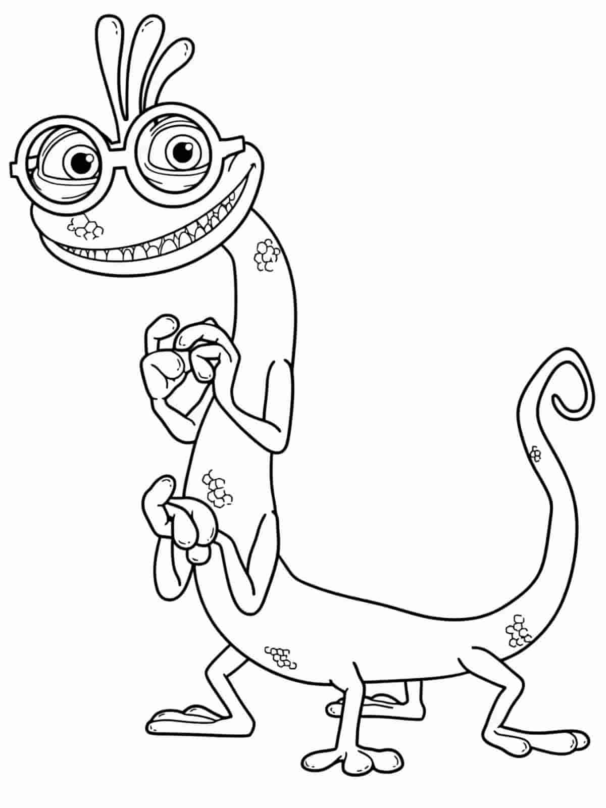 Monster Inc Team Coloring Pages