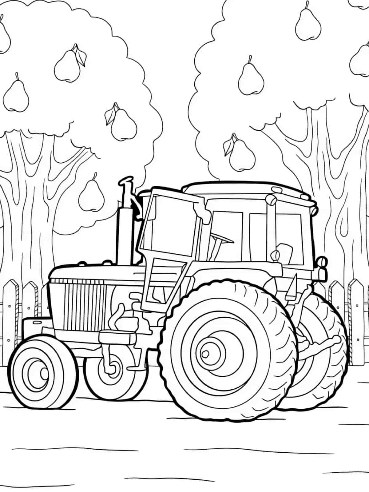 Monster Tractor Coloring Pages