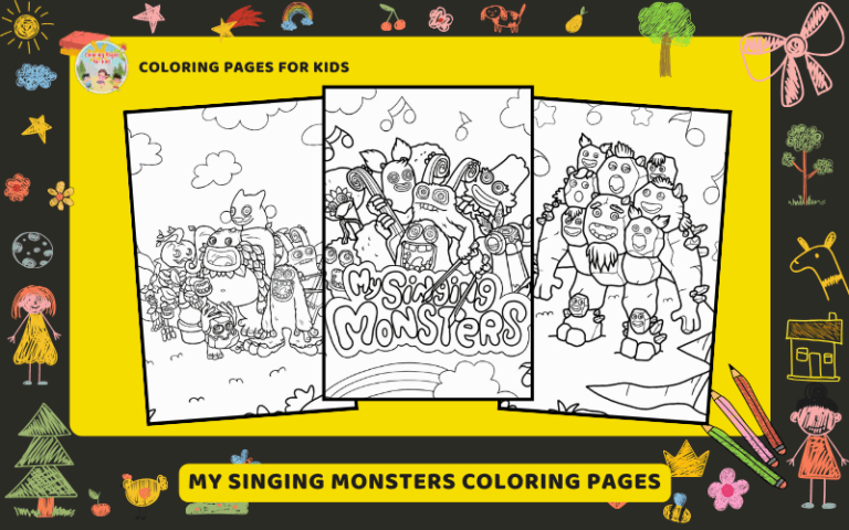 My Singing Monster Coloring Pages Featured Image