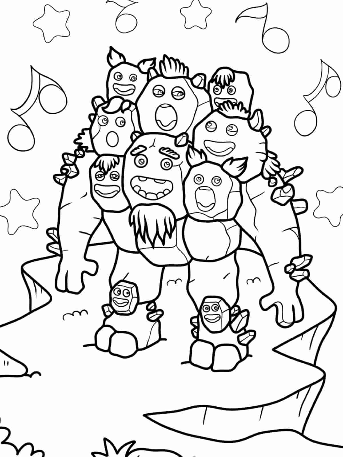 My Singing Monsters Air Island Coloring Pages