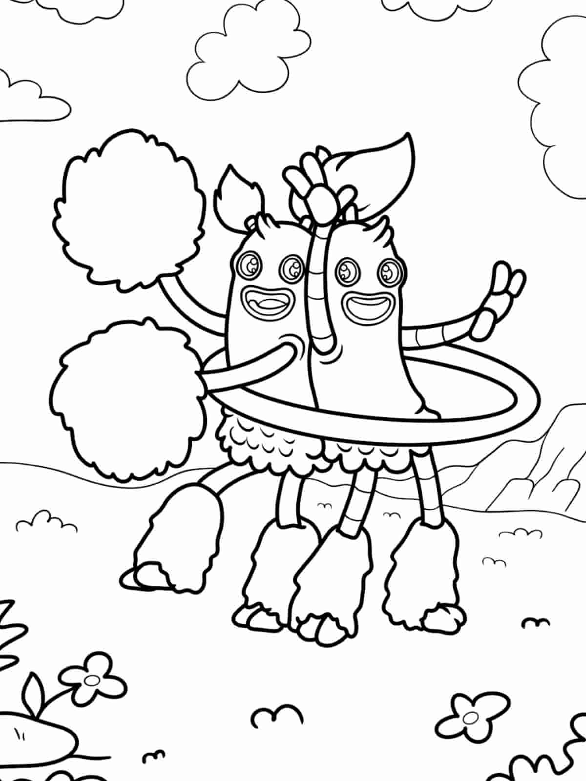 My Singing Monsters Cyber Monsters Coloring Pages