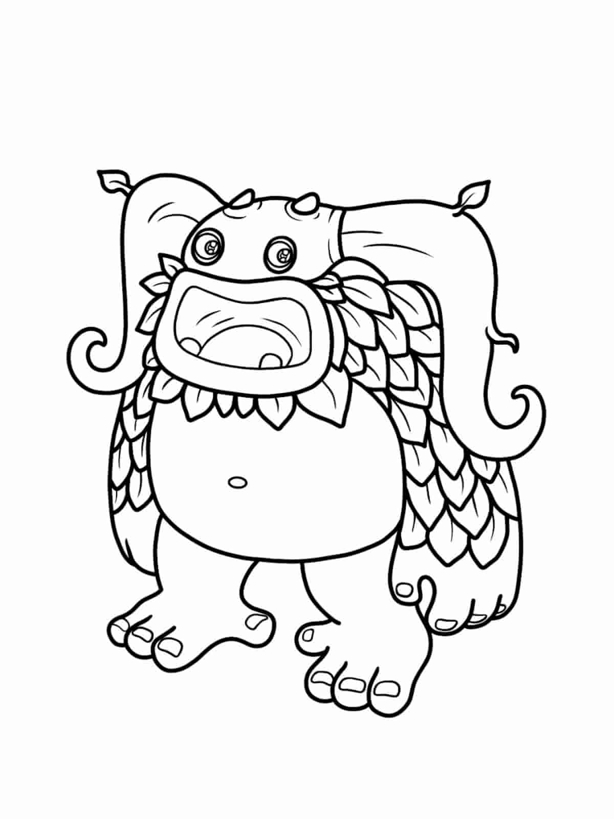 My Singing Monsters Entbrat Coloring Pages