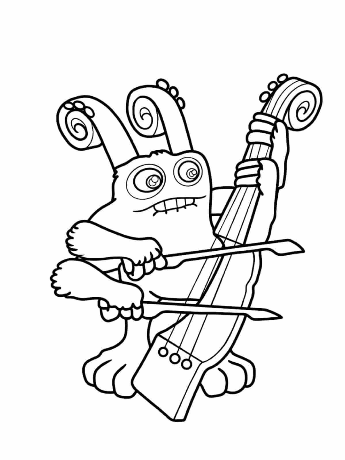 My Singing Monsters Fire Island Coloring Pages