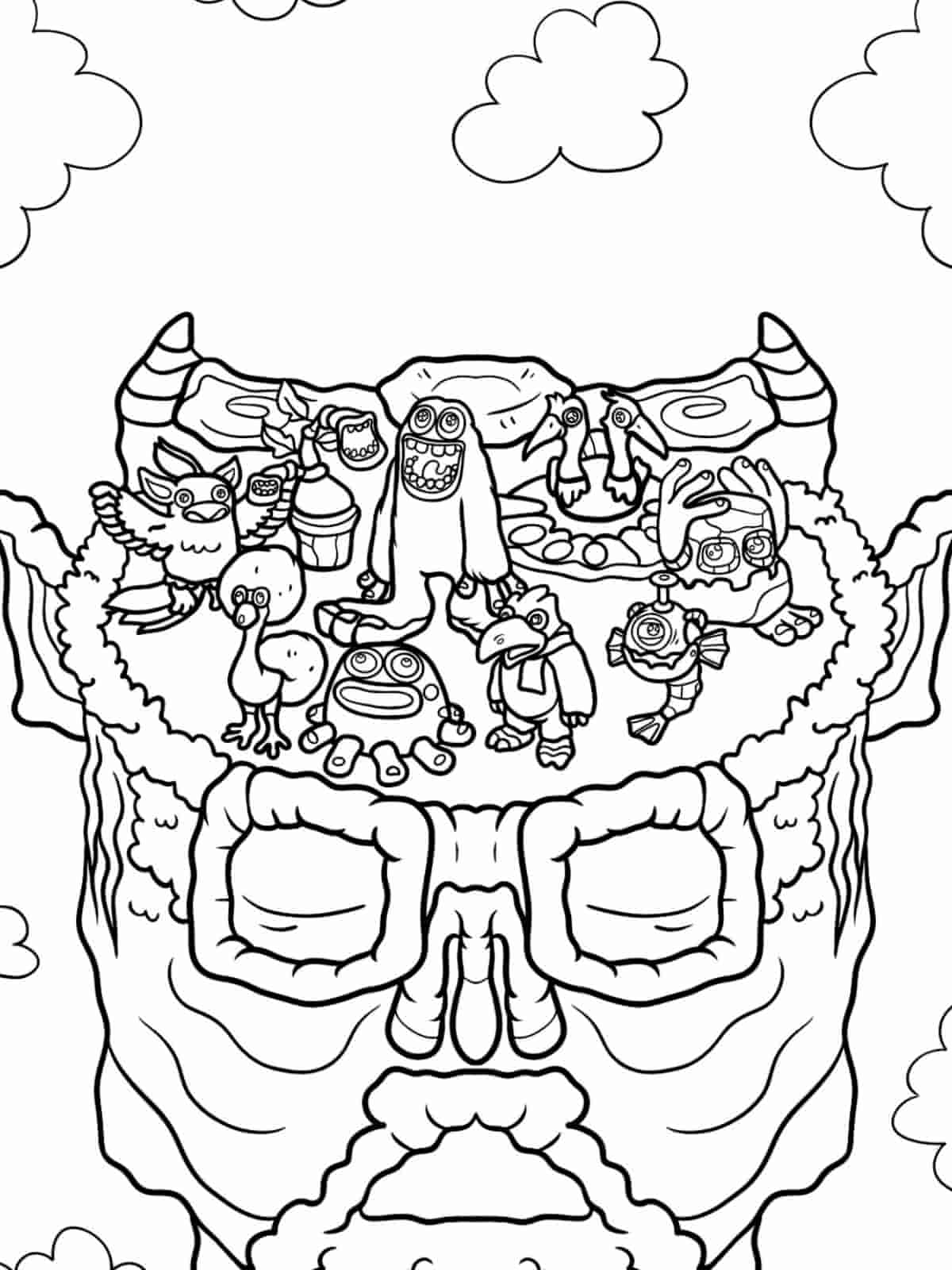 My Singing Monsters Ghazt Coloring Pages