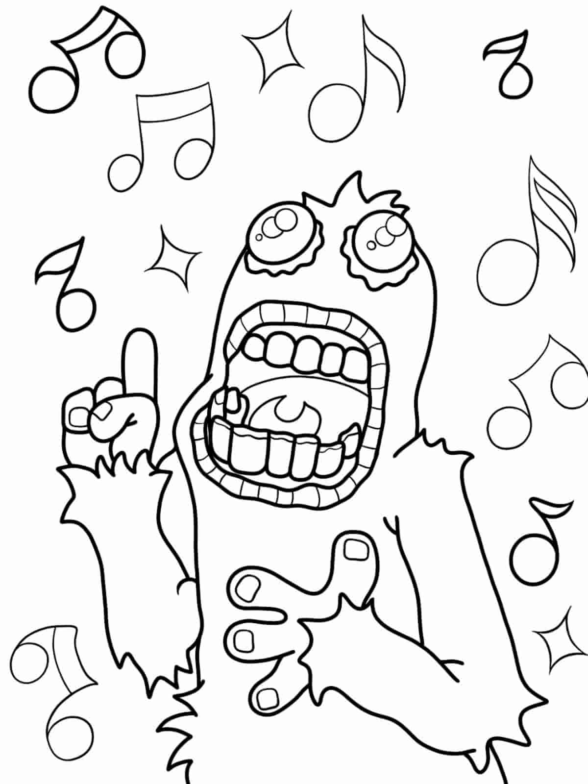 My Singing Monsters Music Jam Coloring Pages