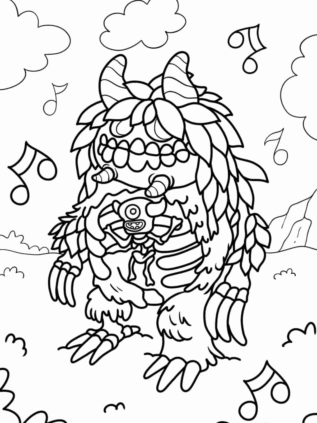 My Singing Monsters Plant Island Coloring Pages