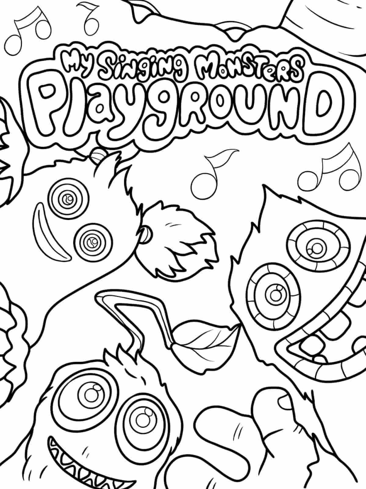 My Singing Monsters Tribal Island Coloring Pages