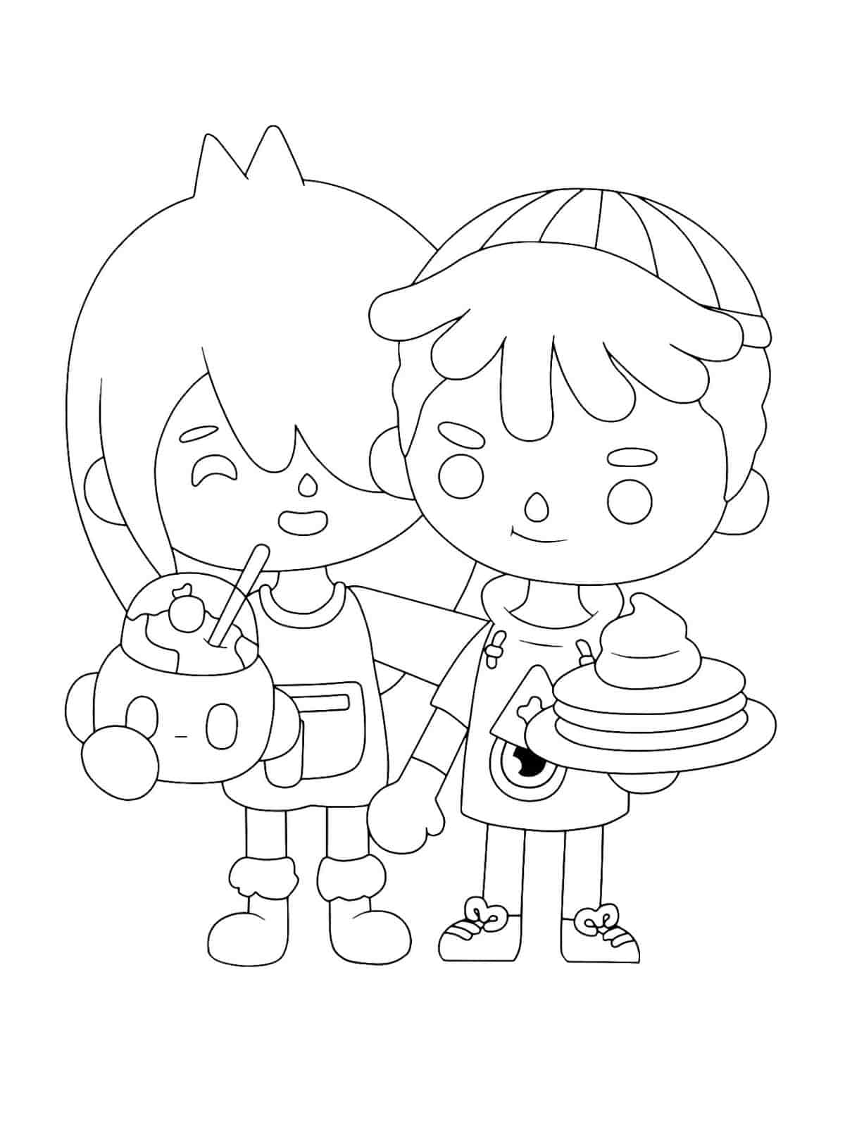 Nari Leon Toca Coloring Pages