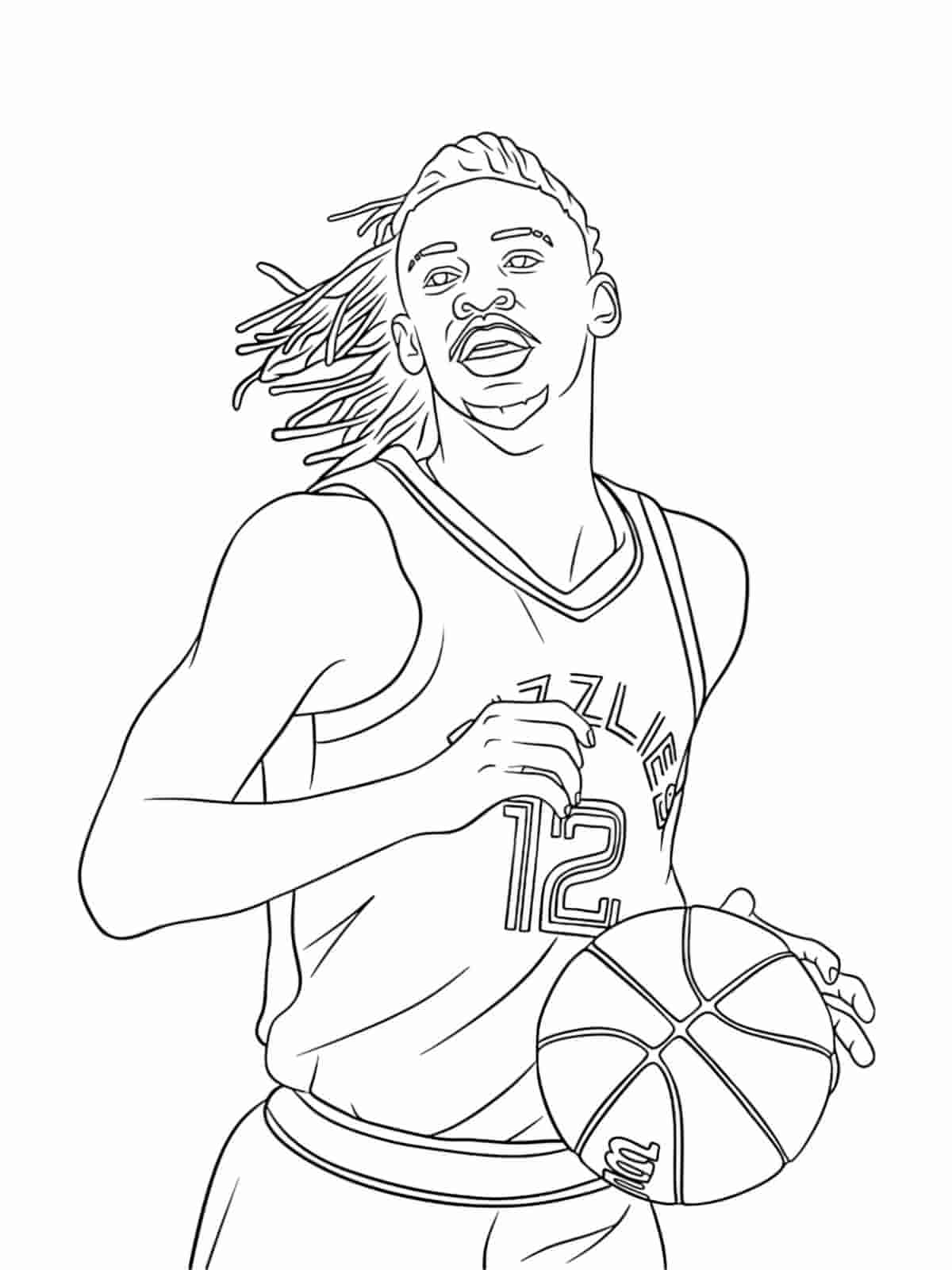 Nba Legend Coloring Pages