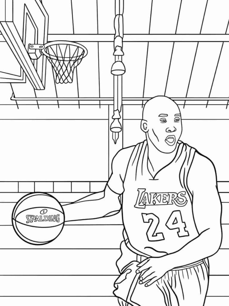 25+ Free PDF NBA Basketball Coloring Pages   - Coloringpagesforkids.net