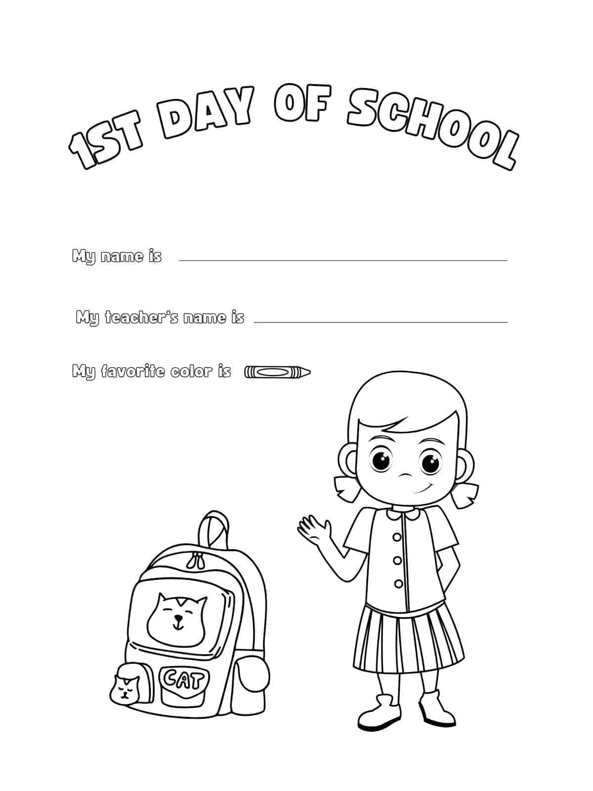 Notebook Coloring Pages