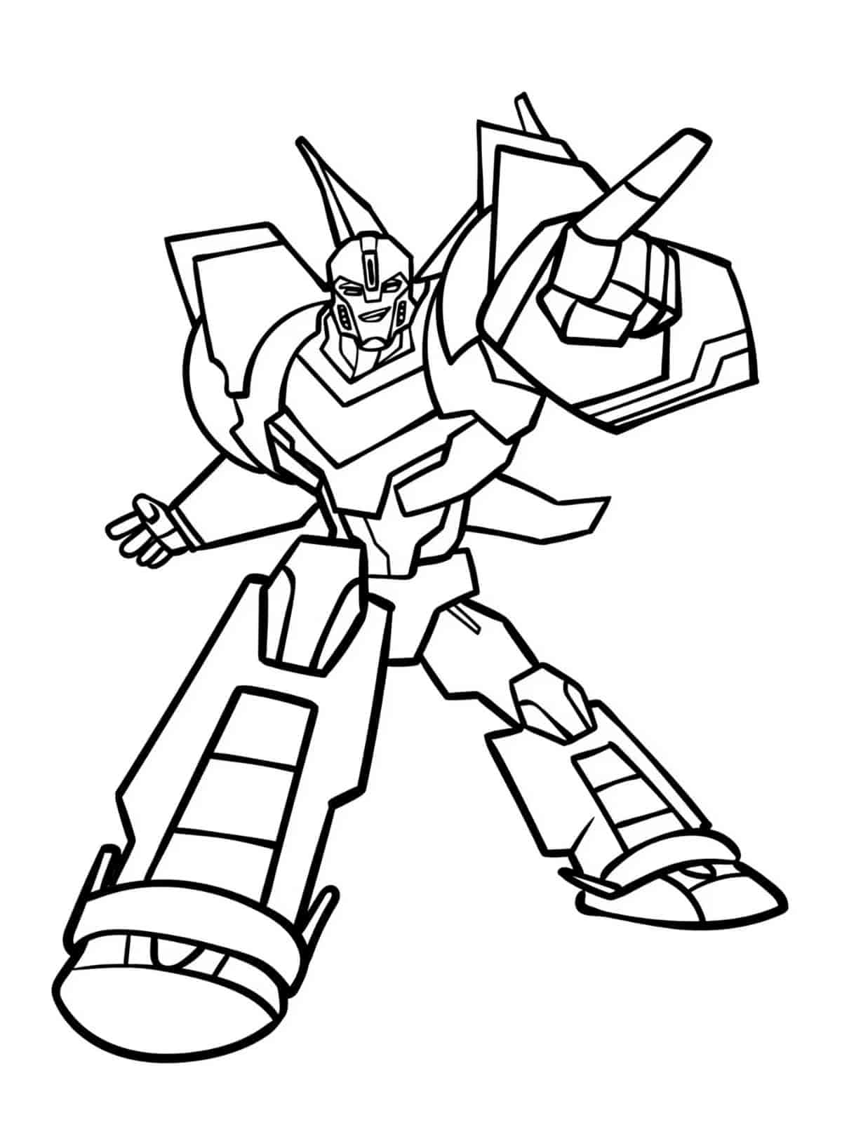 Optimus Prime Ion Blaster Coloring Pages