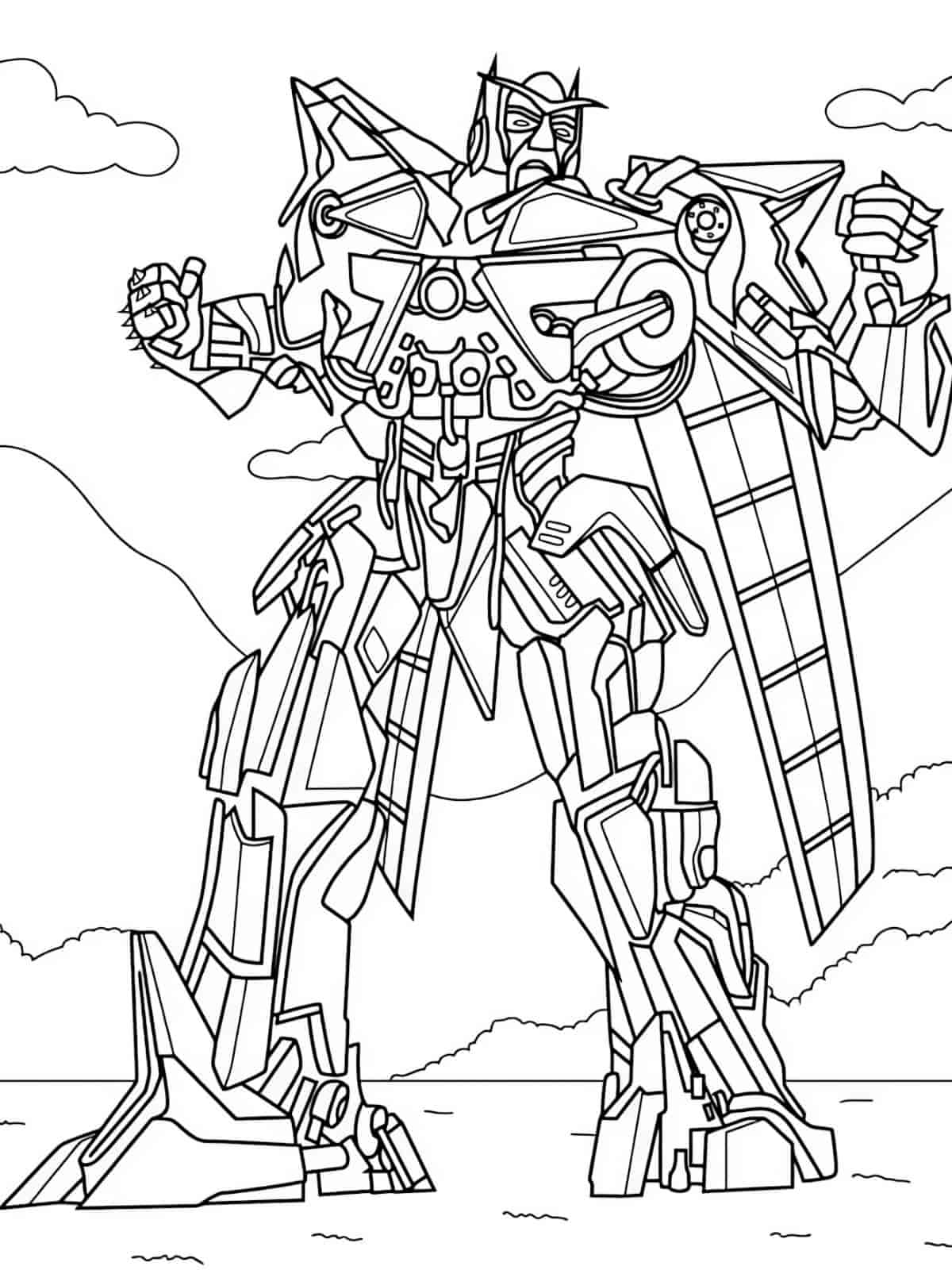 Optimus Prime Transformer Coloring Pages