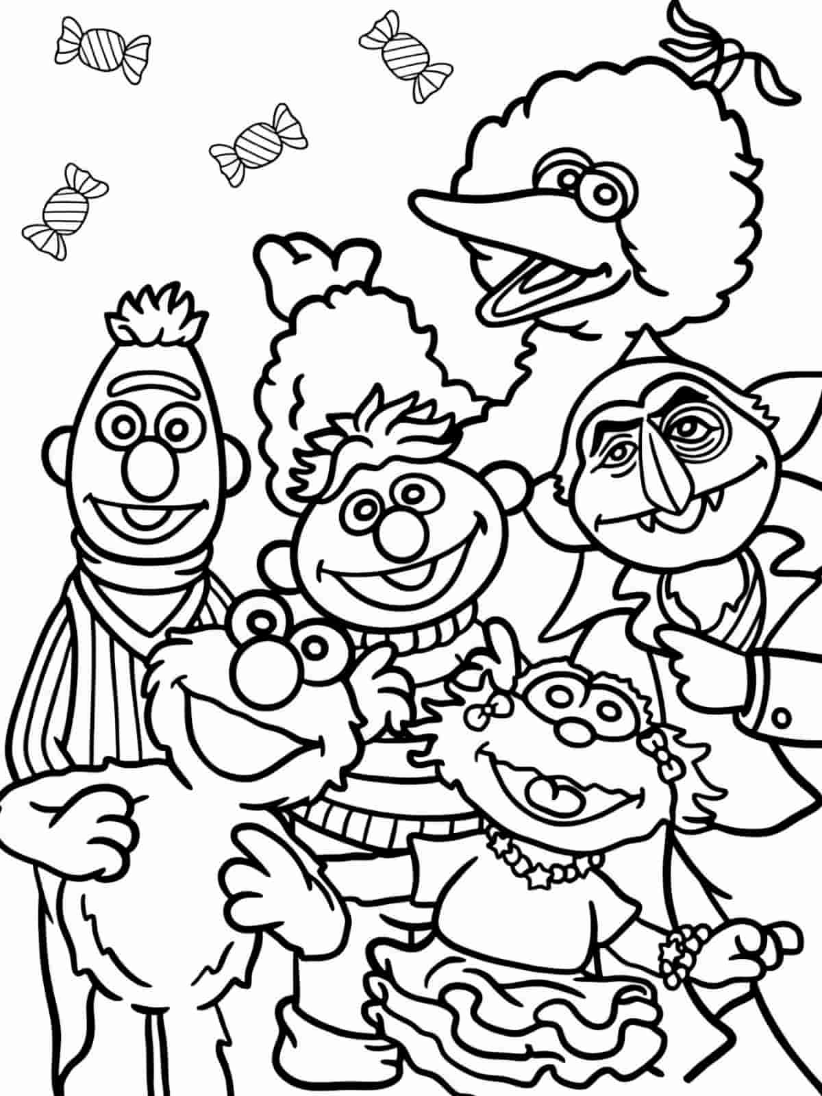 Oscar The Grouch Sesame Street Coloring Pages