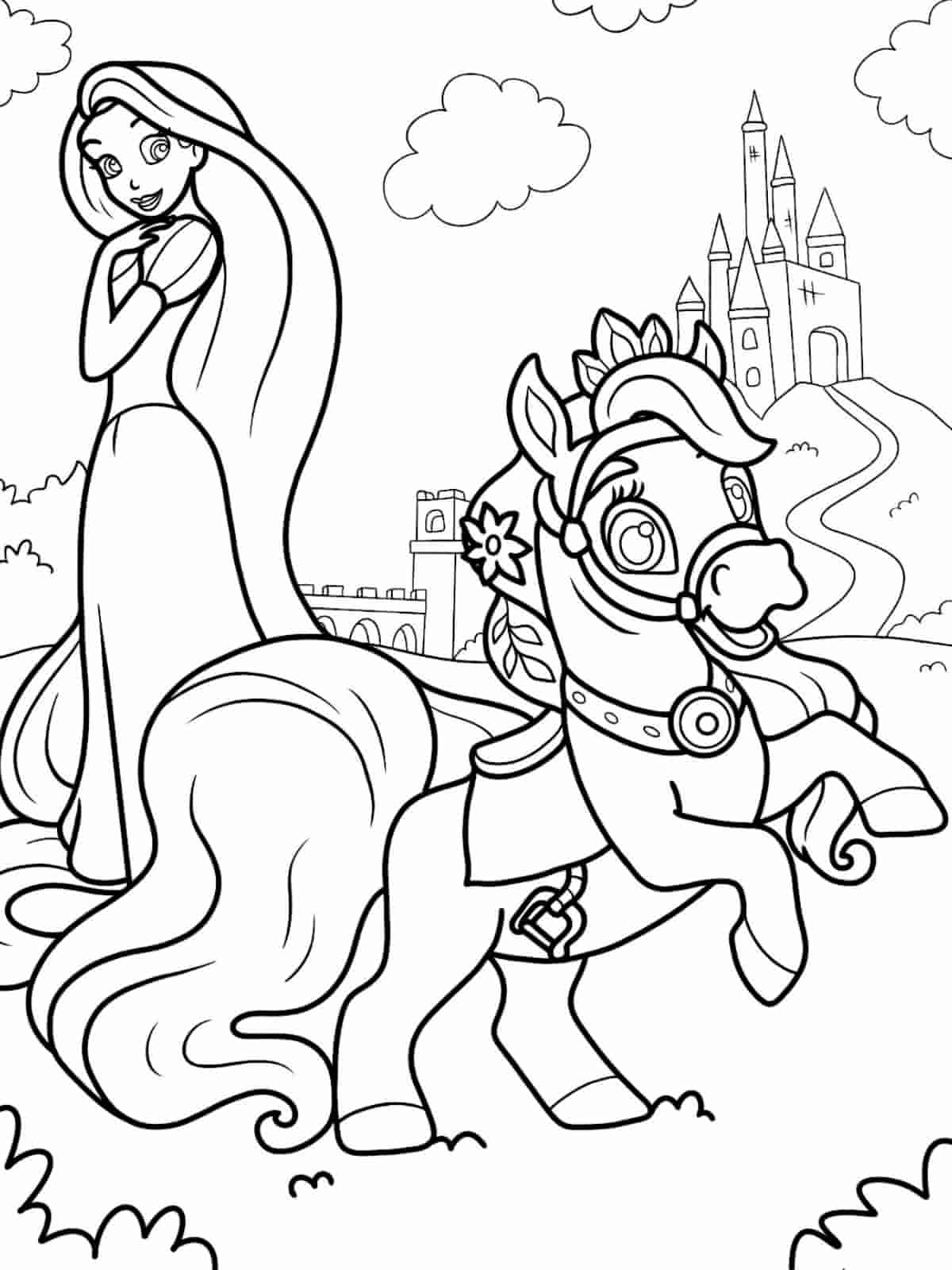 Palace Pets Blossom Coloring Pages