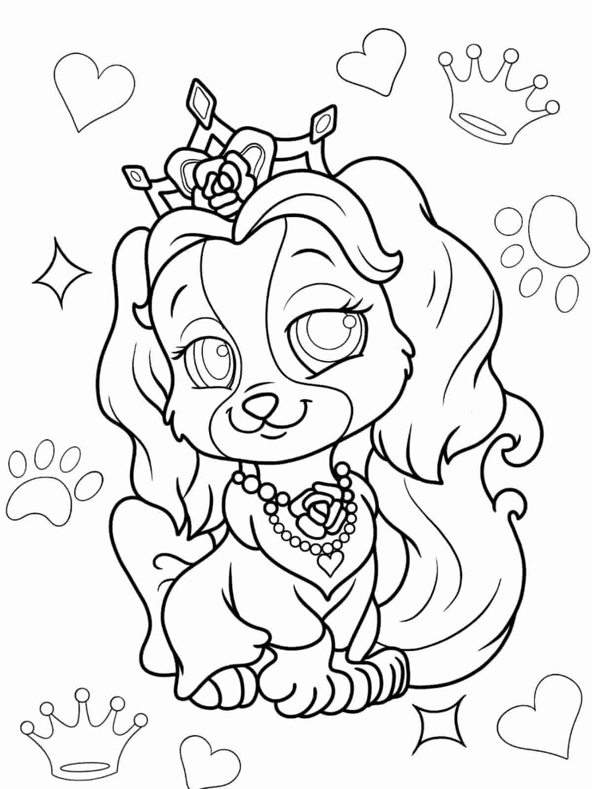 Palace Pets Friendship Coloring Pages