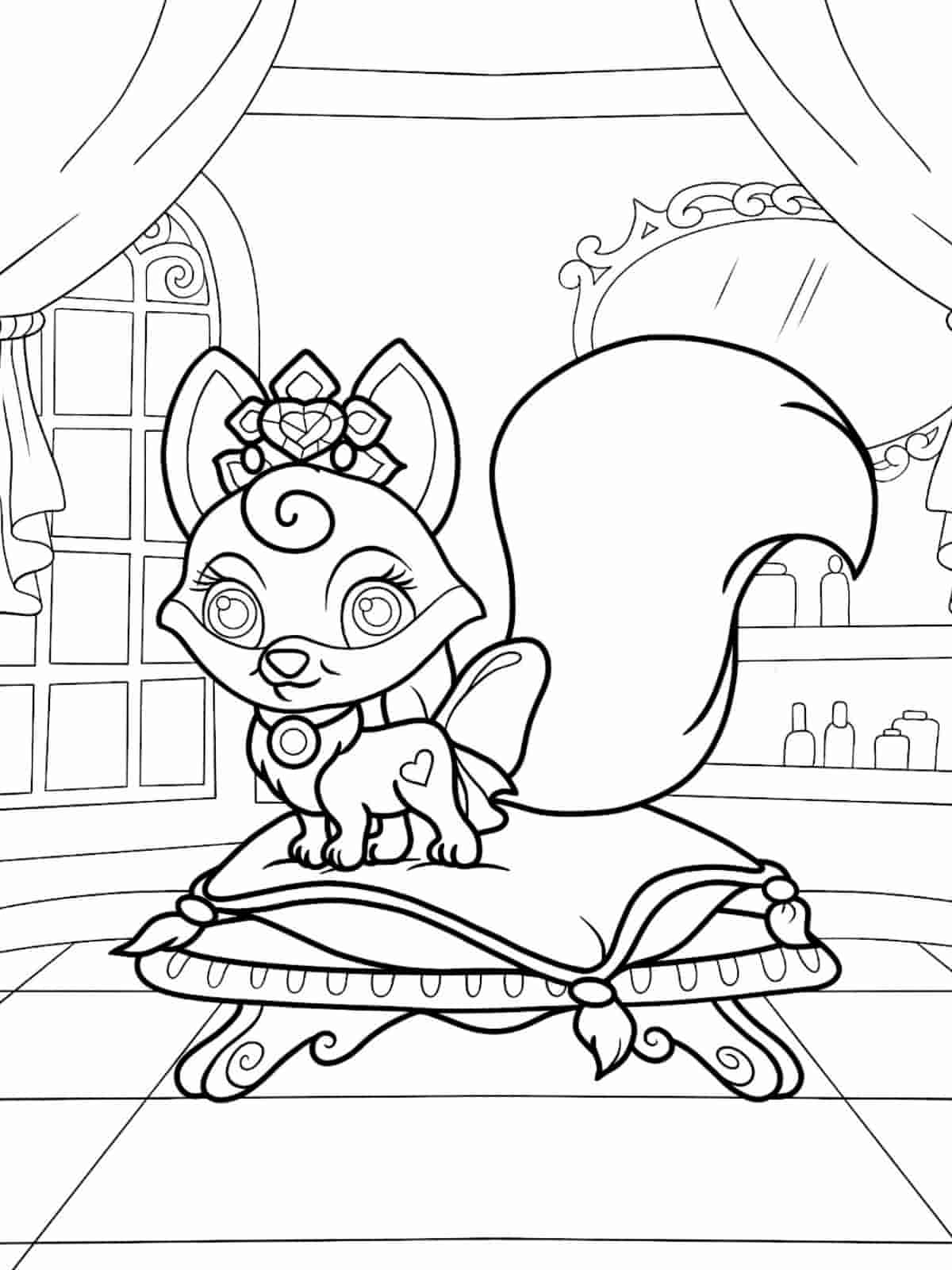 Palace Pets Magic Kingdom Coloring Pages