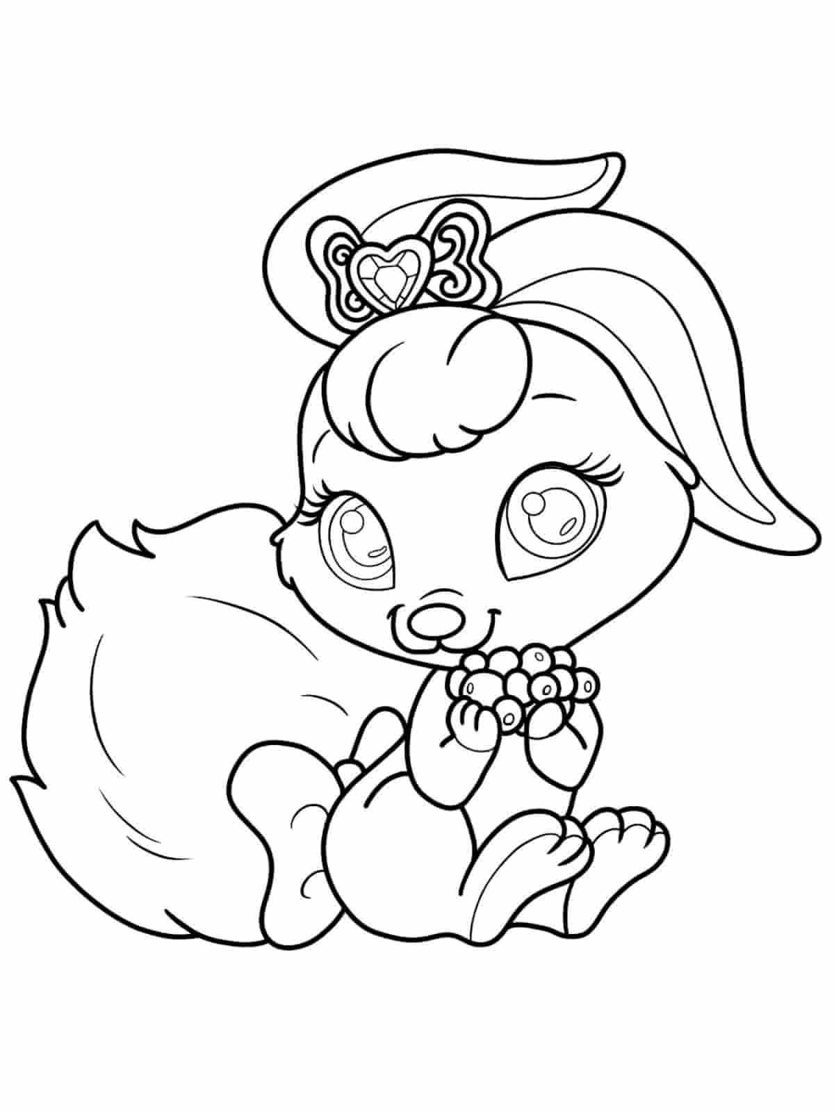 Palace Pets Sparkle Coloring Pages