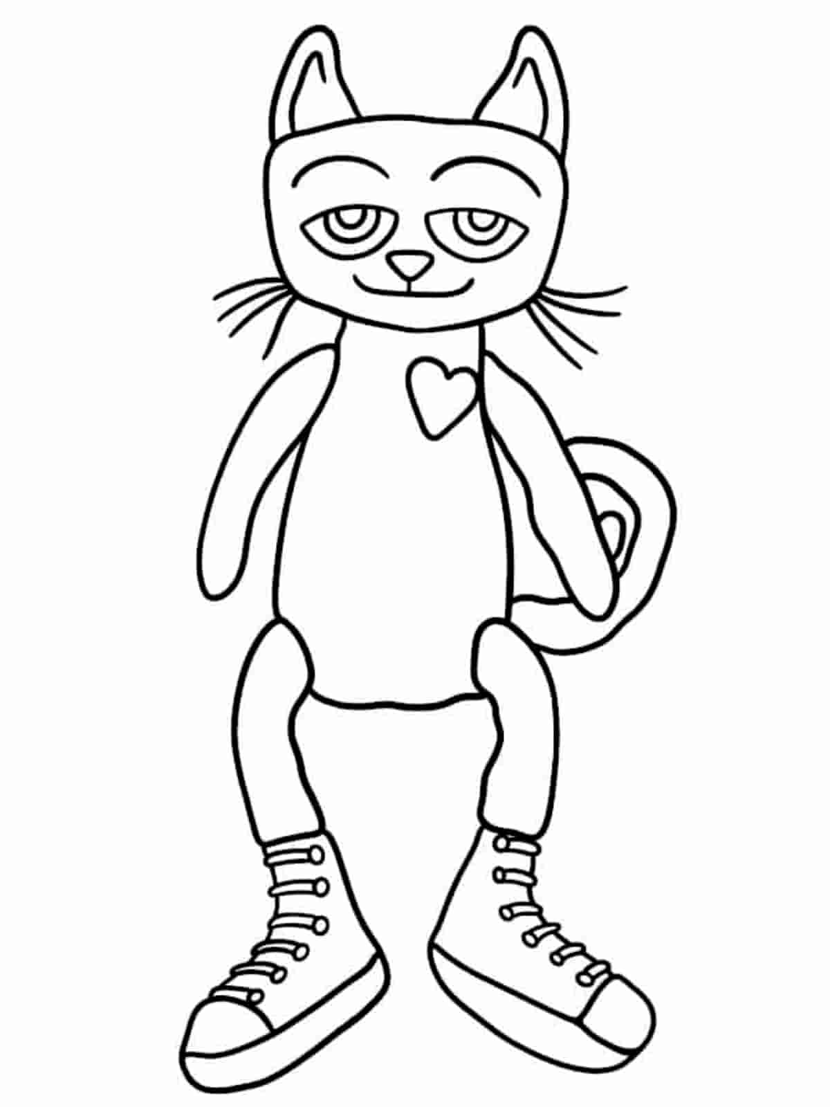 Pete The Cat Groovy Coloring Pages