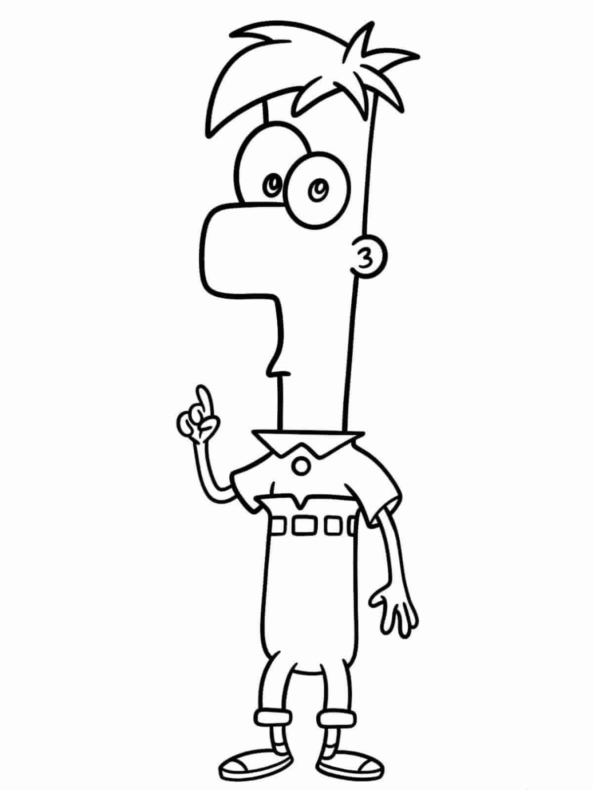 Phineas And Ferb Birthday Coloring Pages