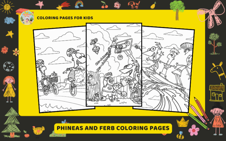 Phineas And Ferb Coloring Pages Featured Image