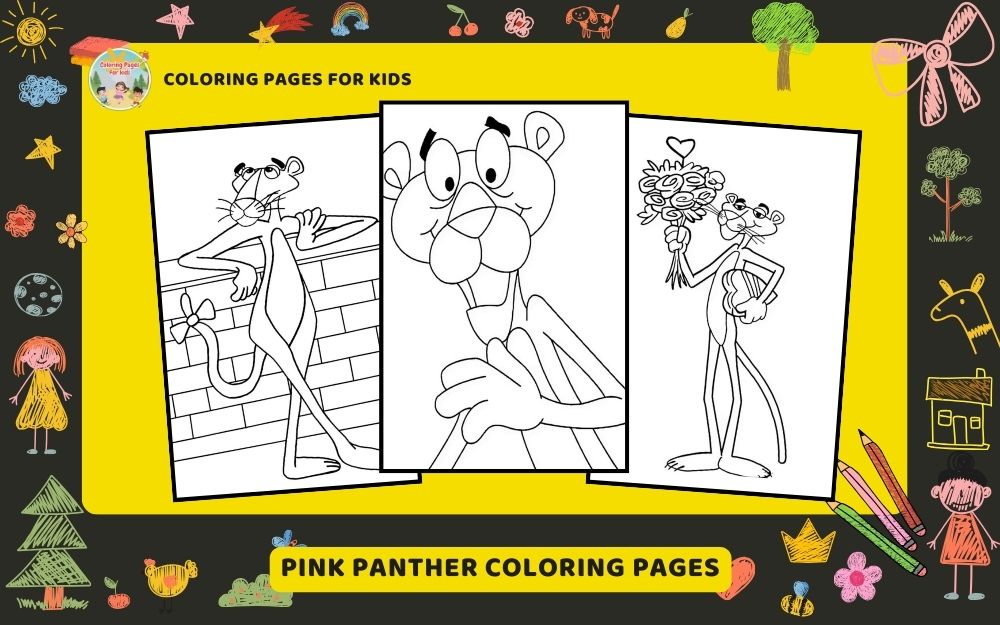 Pink Panther Coloring Pages Featured Image