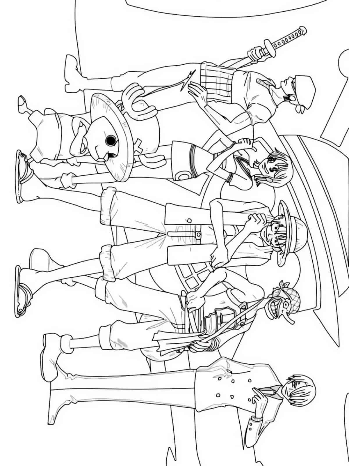 Pirate King Luffy Coloring Pages