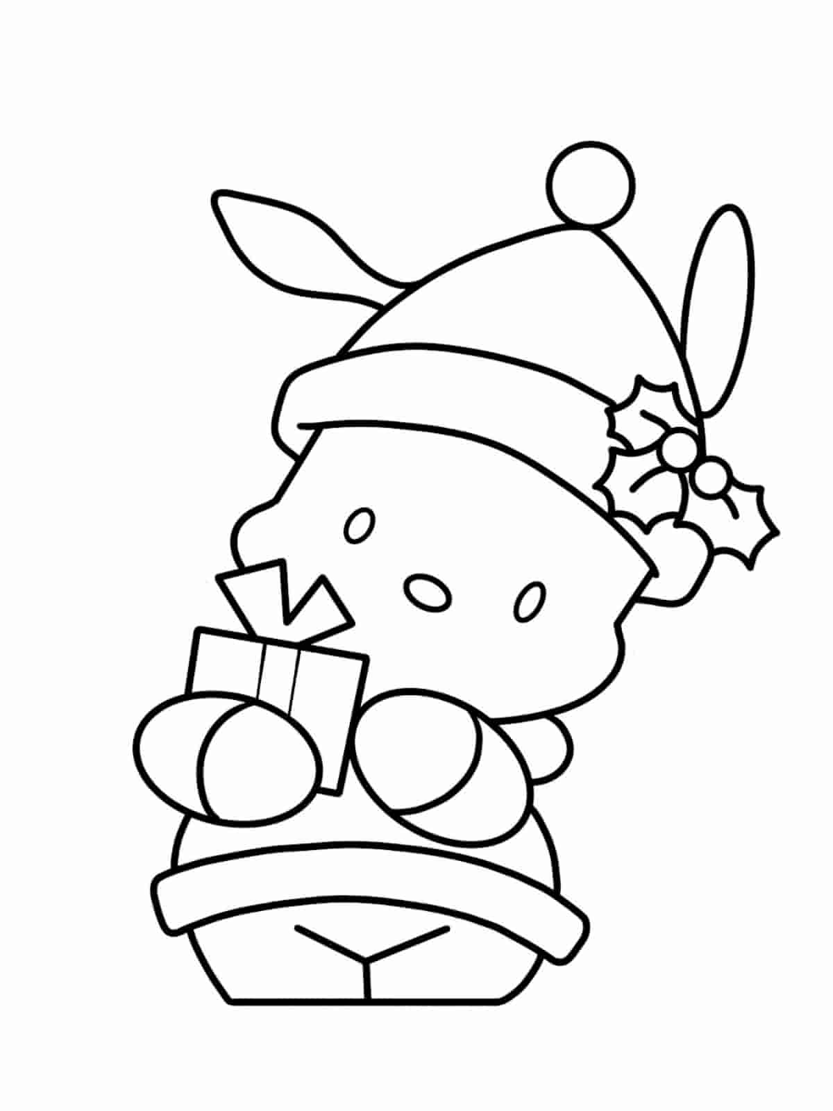 Pochacco Sleeping Coloring Pages