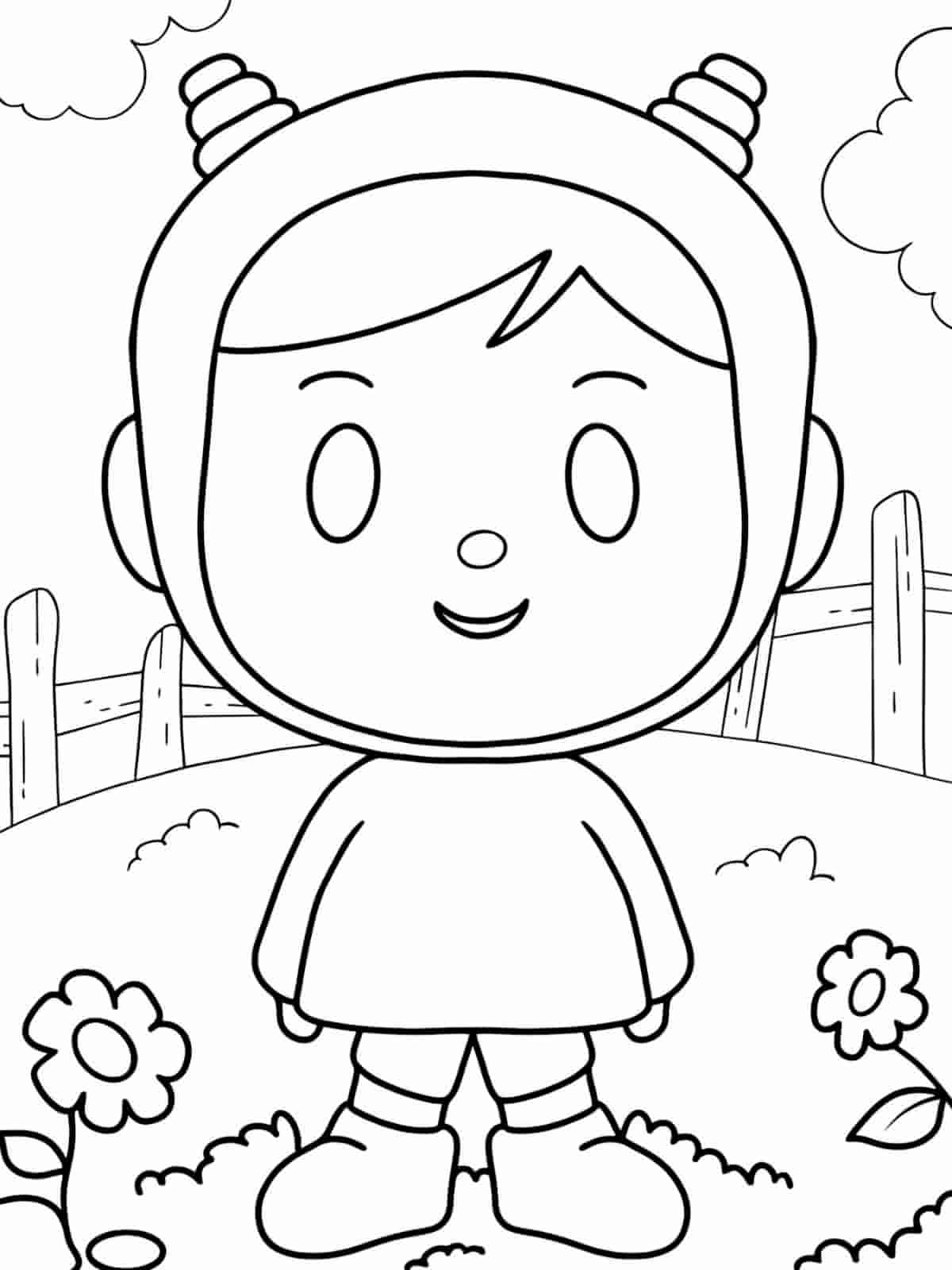 Pocoyo And Pato Coloring Pages