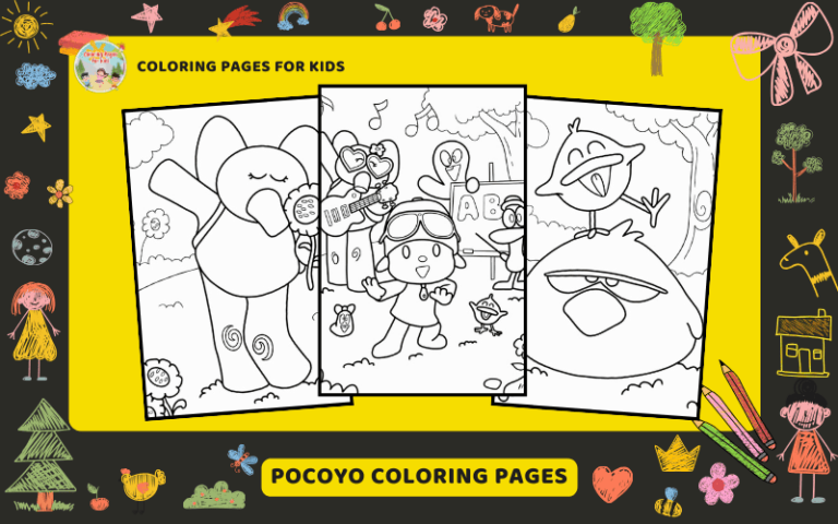 Pocoyo Coloring Pages Featured Image