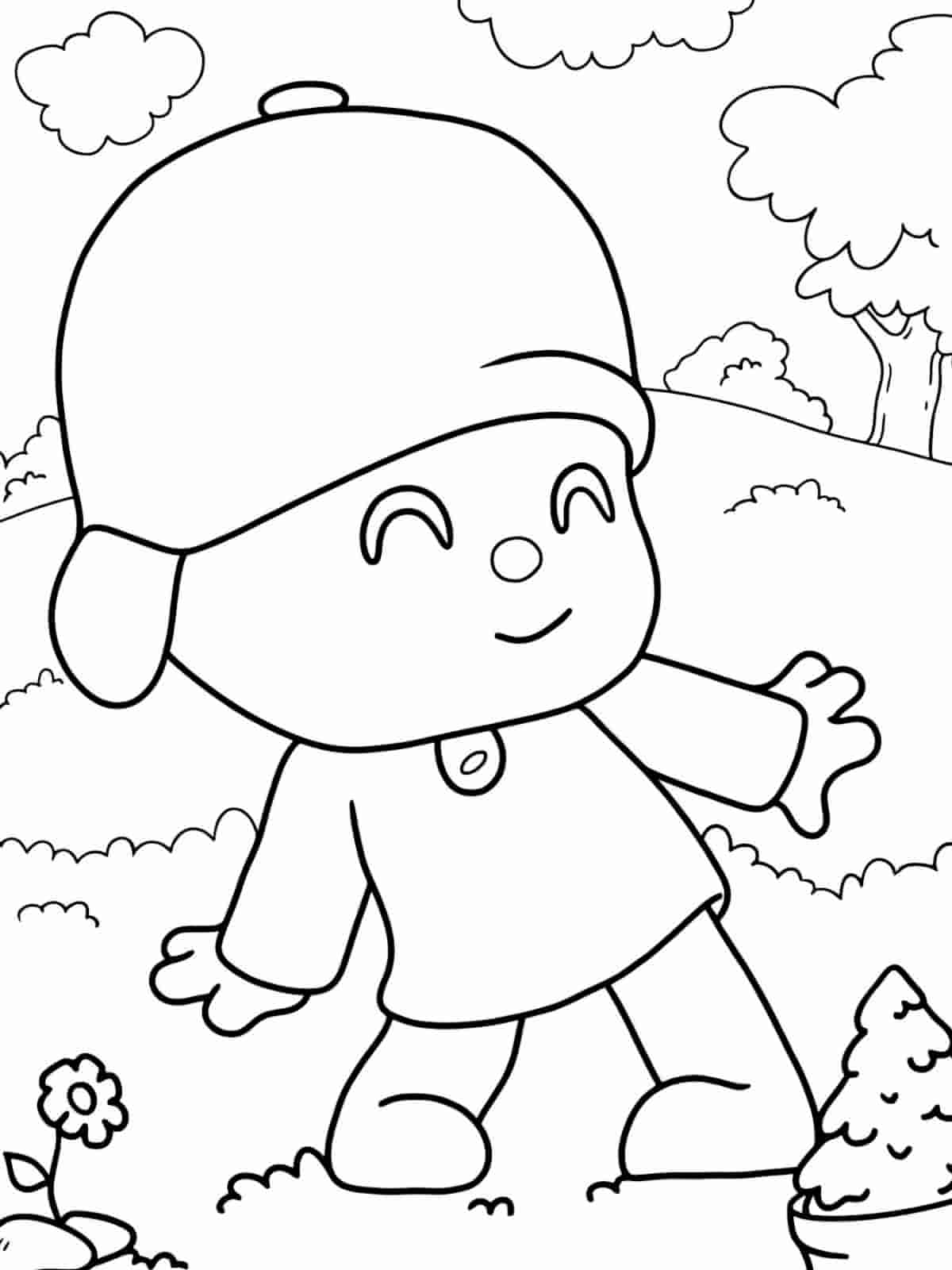 Pocoyo Coloring Pages For Kids