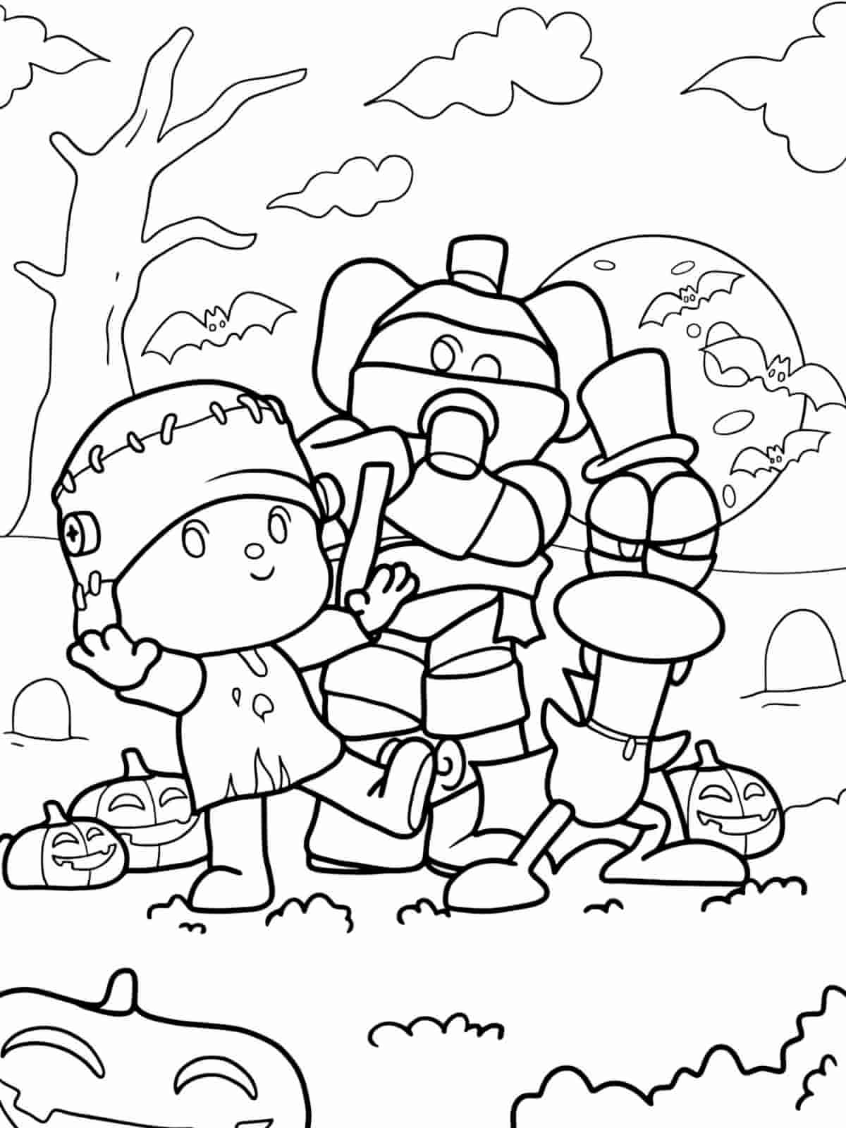 Pocoyo Coloring Pages Free