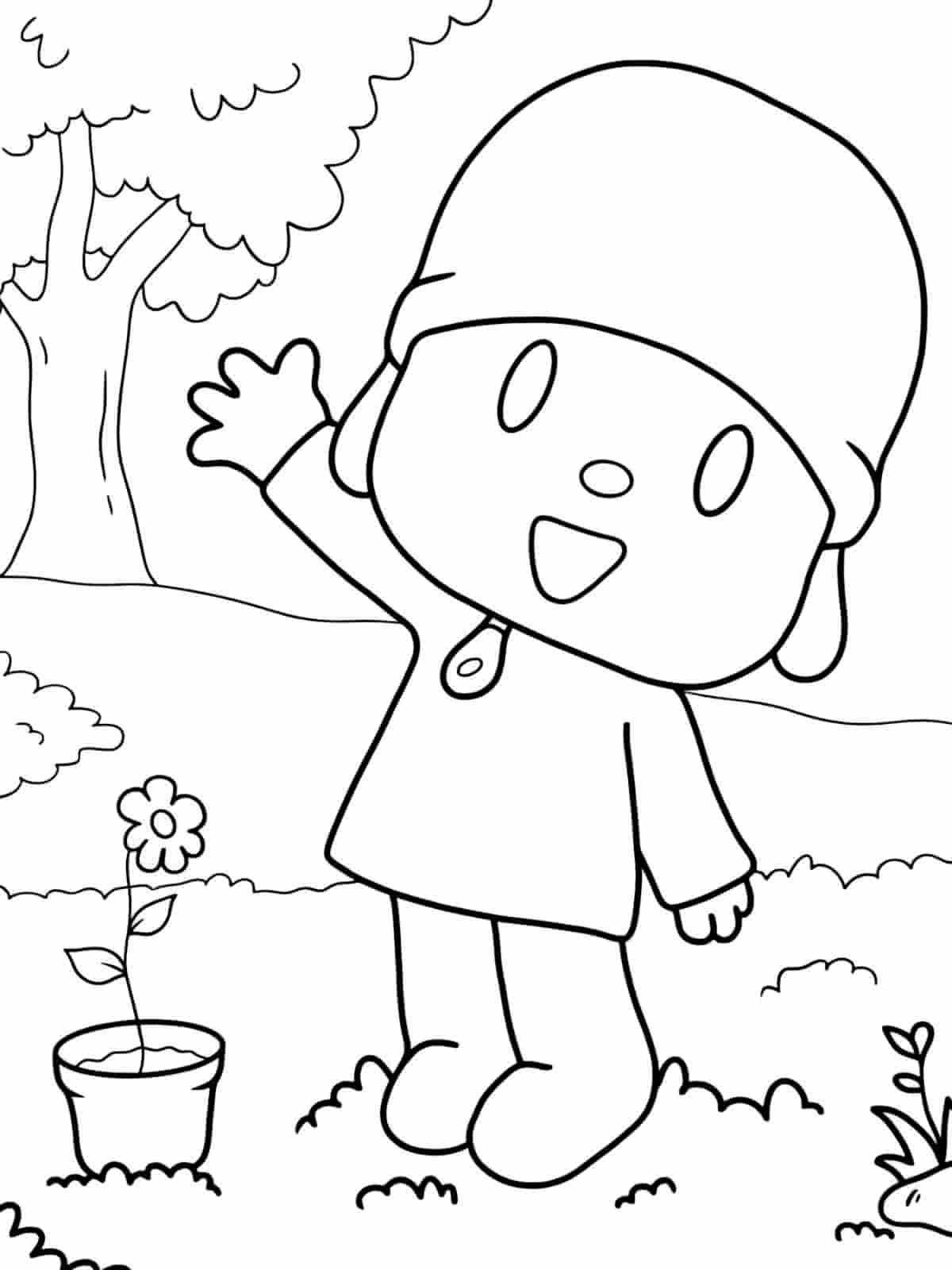 Pocoyo Coloring Pages Online