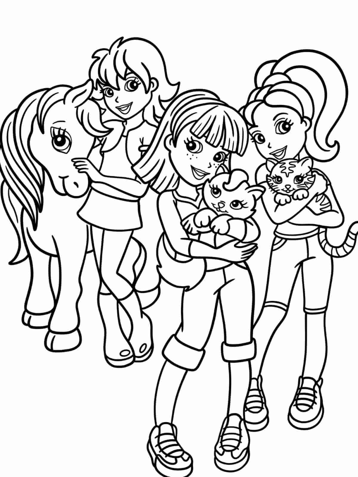 Polly Pocket Adventure Coloring Pages