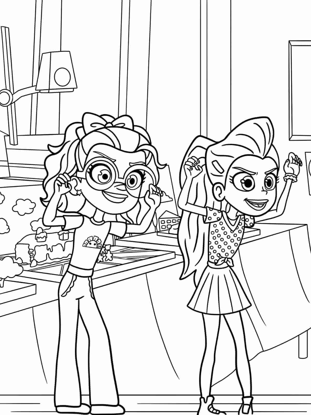 Polly Pocket Fashion Show Coloring Pages