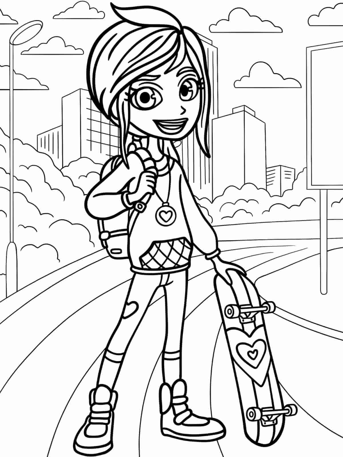 Polly Pocket In Costumes Coloring Pages