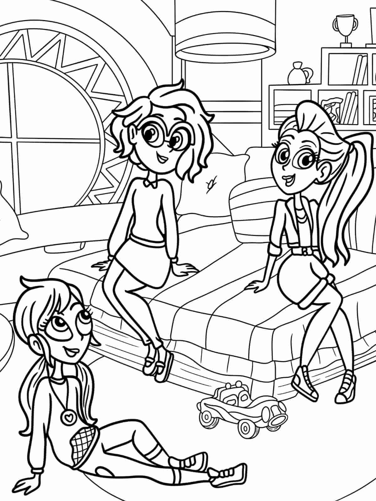 Polly Pocket Magical Adventure Coloring Pages