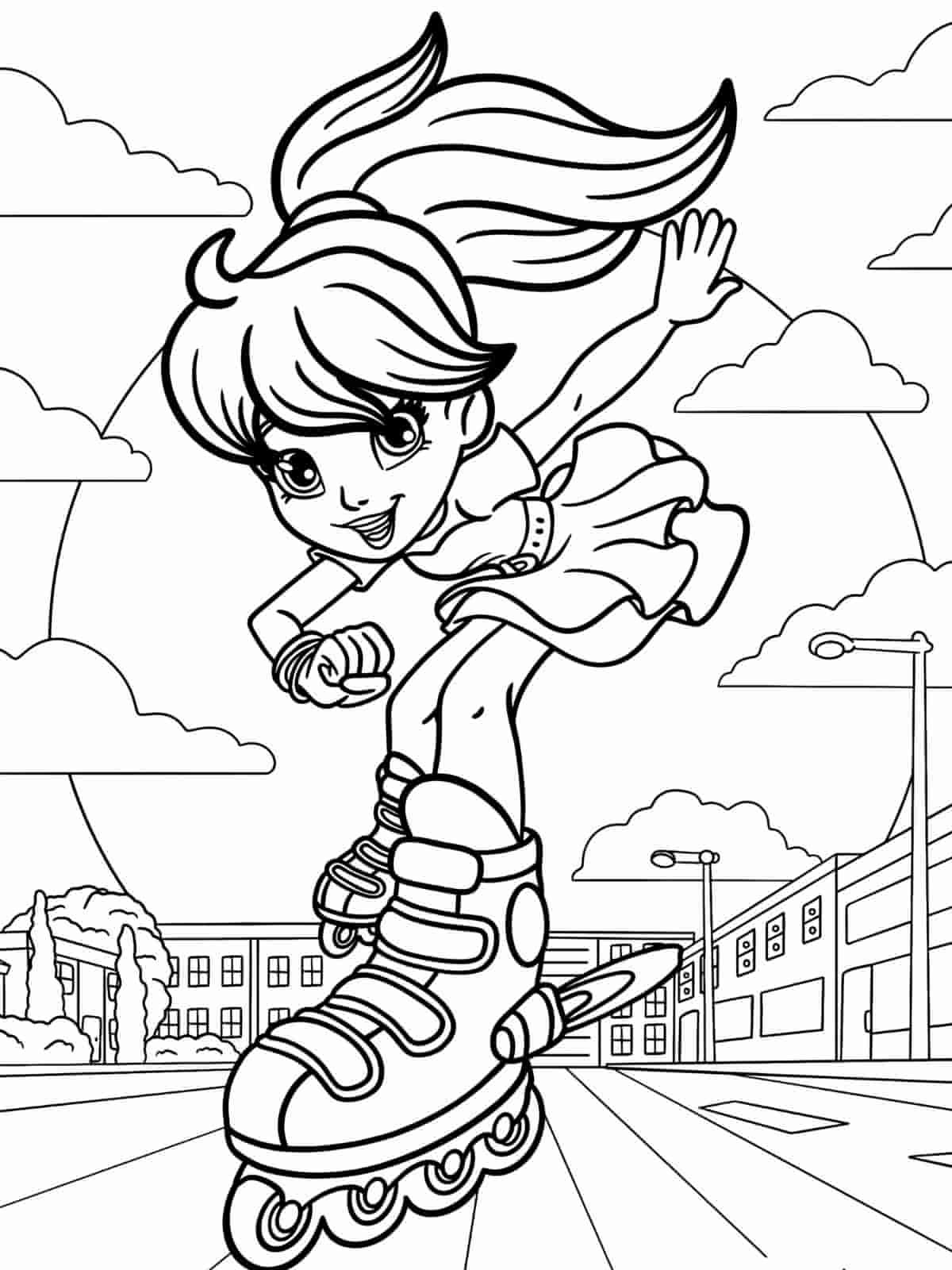 Polly Pocket Winter Holiday Coloring Pages