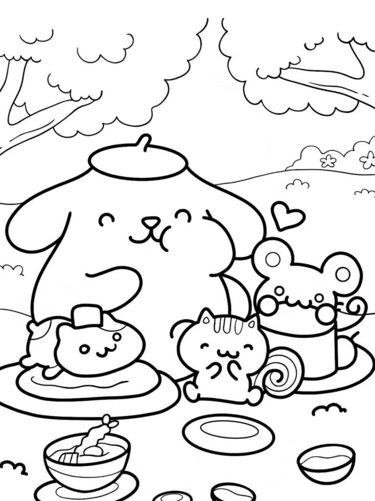 25+ Free Pompompurin Coloring Pages For Kids 🎨🧡 - Coloringpagesforkids.net