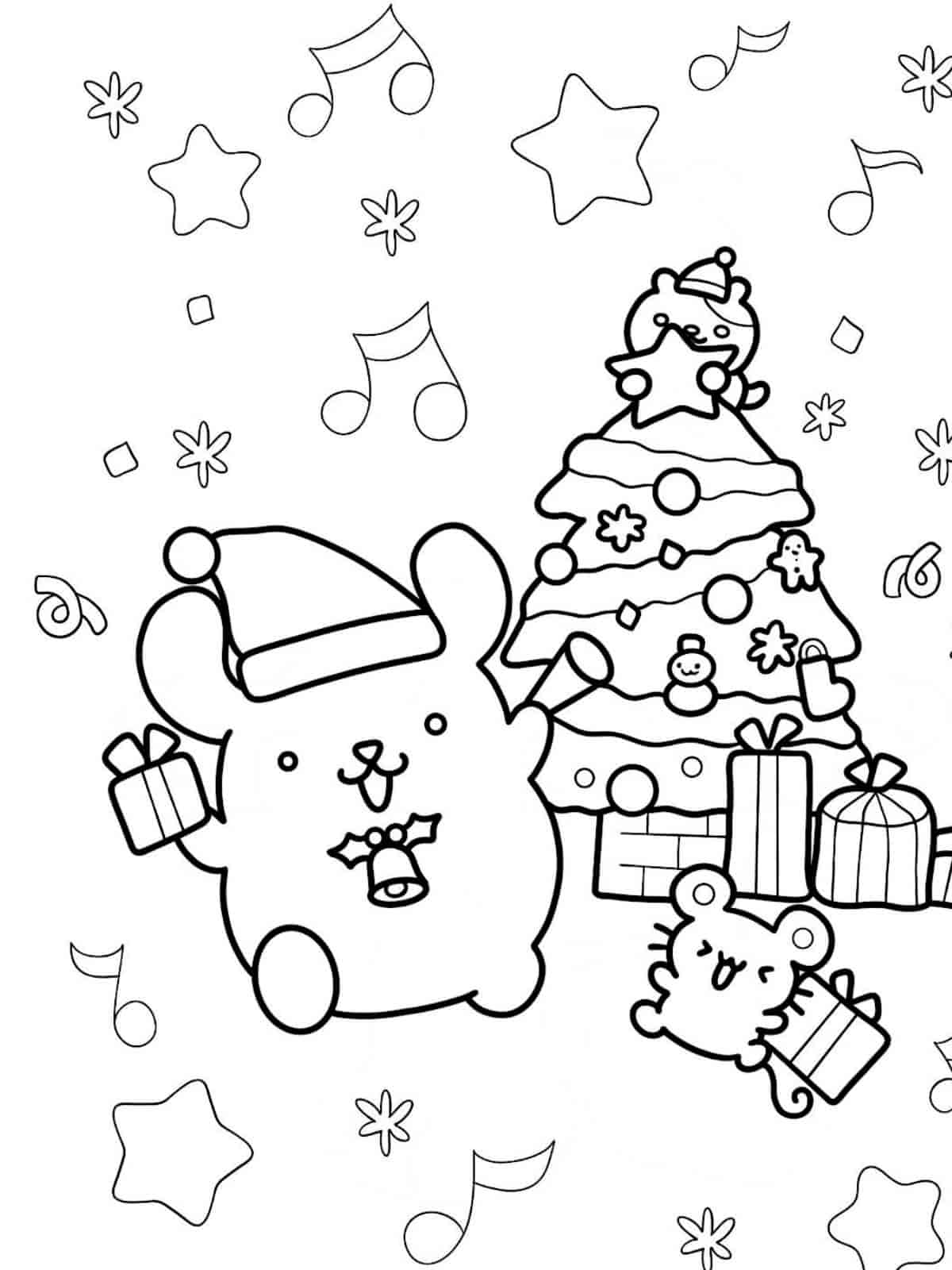 Pompompurin Coloring Page Pdf