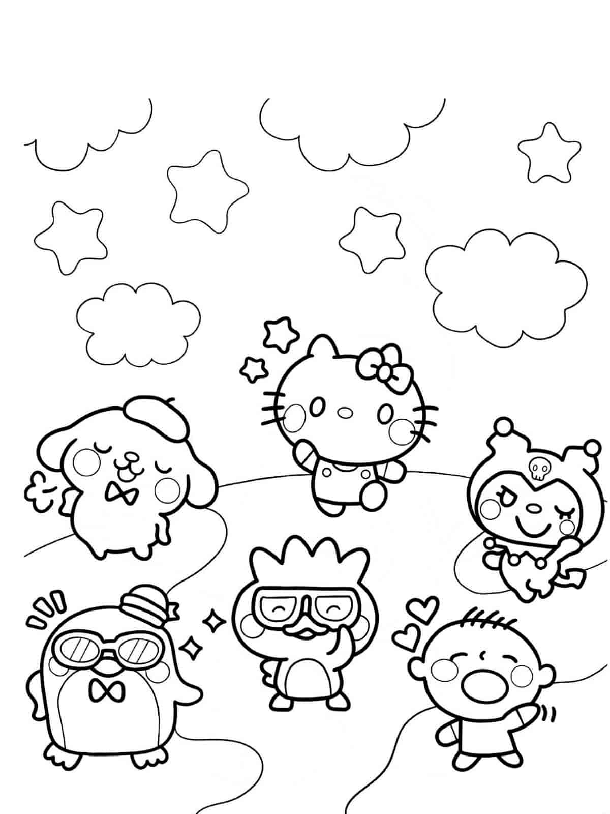 Pompompurin Coloring Printables